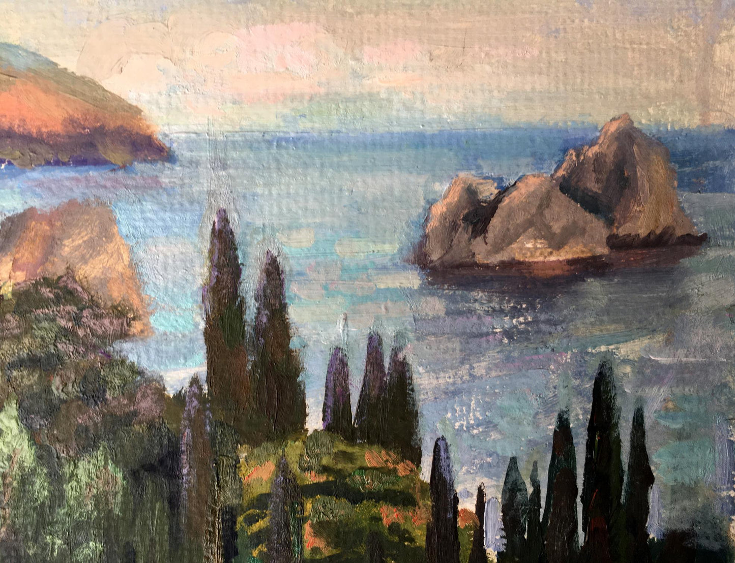 Oil painting Gurzuf Batrakov Vladimir Grigorievich
