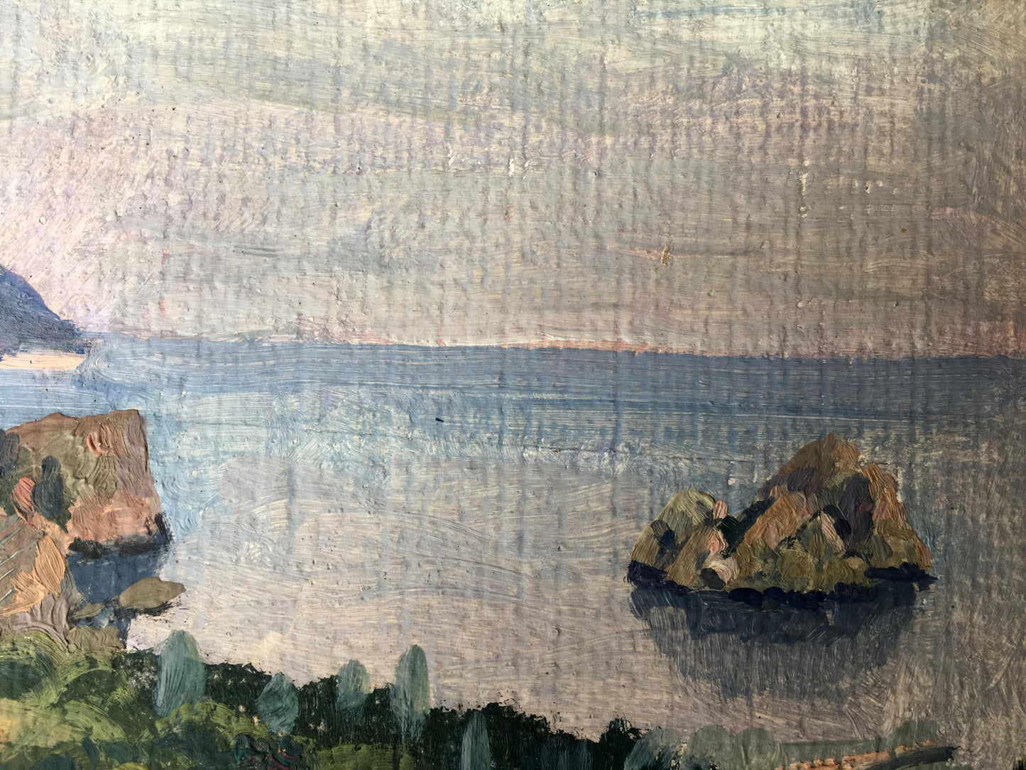 Oil painting Near the mountain Batrakov Vladimir Grigorievich