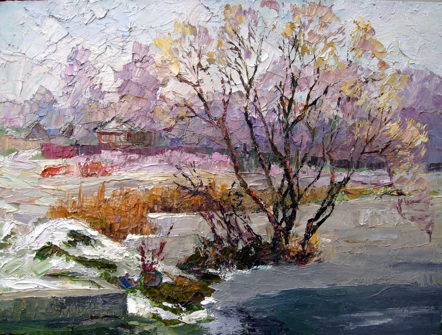 Oil painting Winter Crystal Serdyuk Boris Petrovich