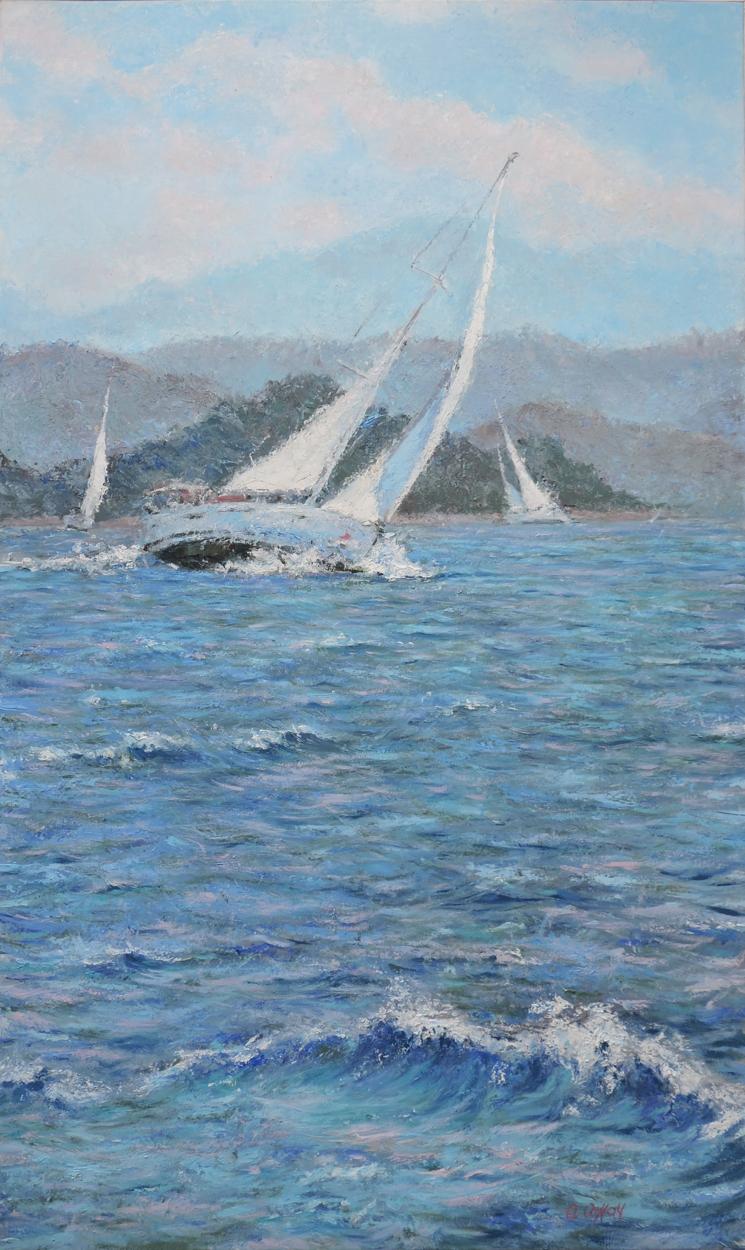 Oil painting In the wave of dreams Osnach Olesia