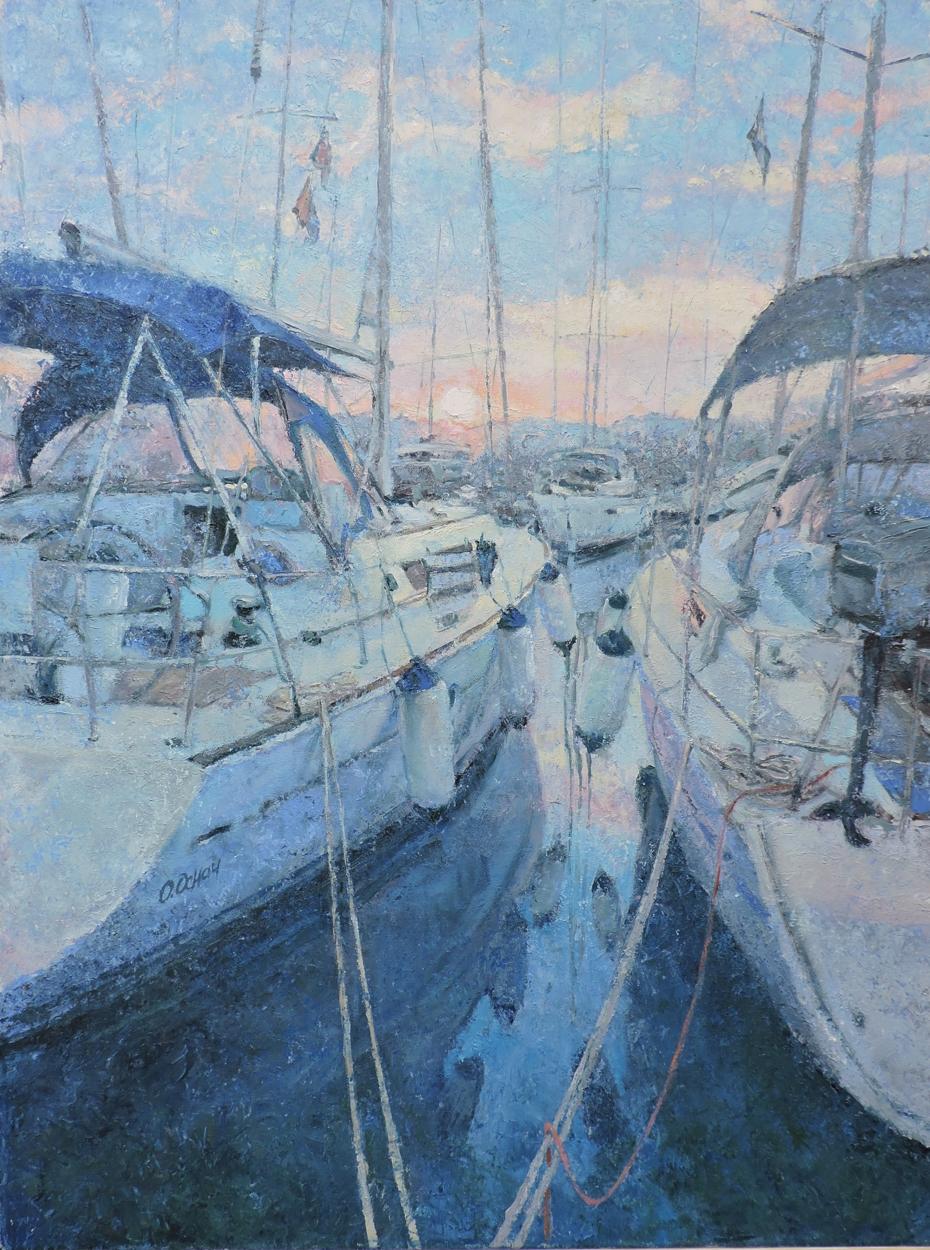 Oil painting Sea of tenderness Osnach Olesia