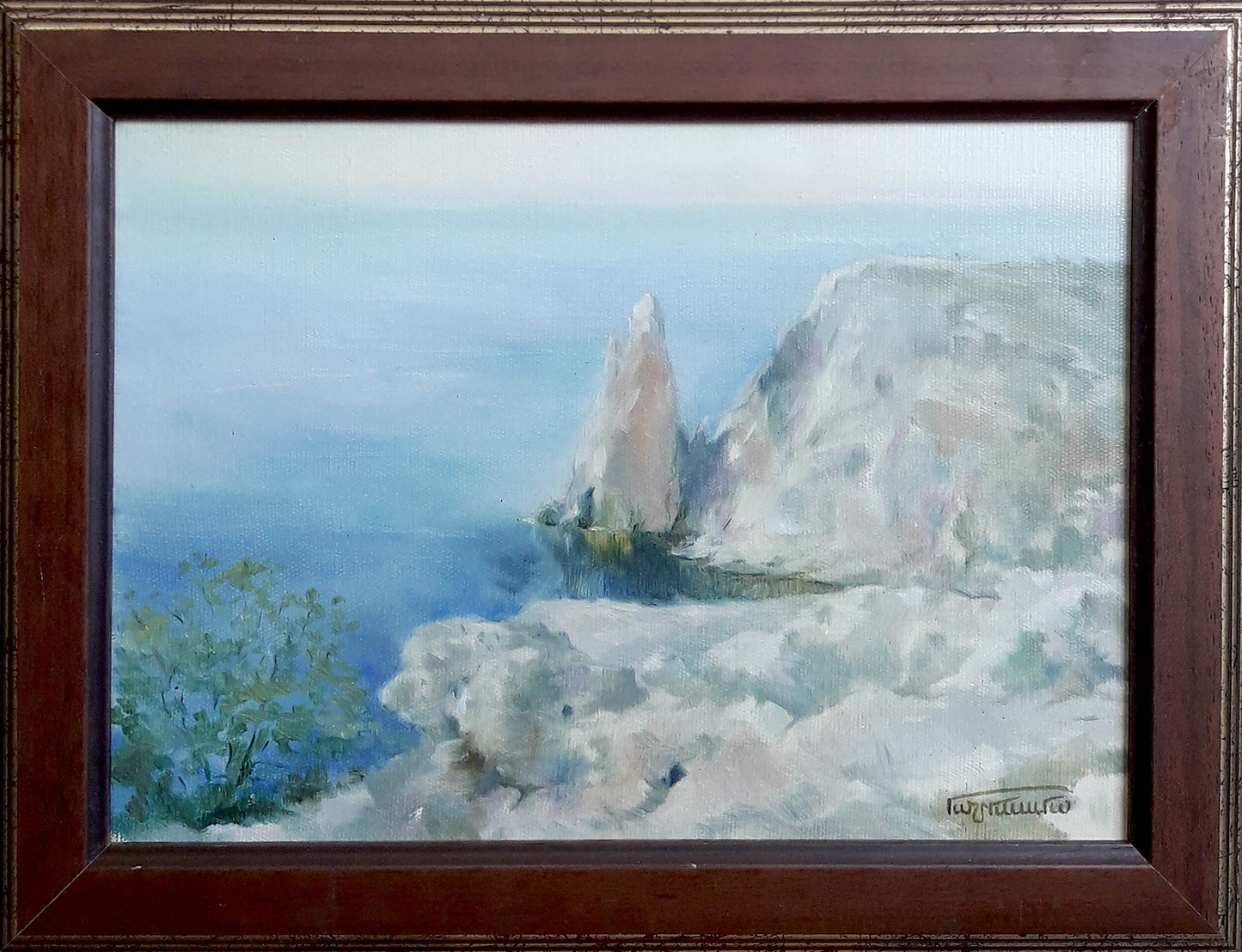 Oil painting Nautical motive Korkishko Vasily