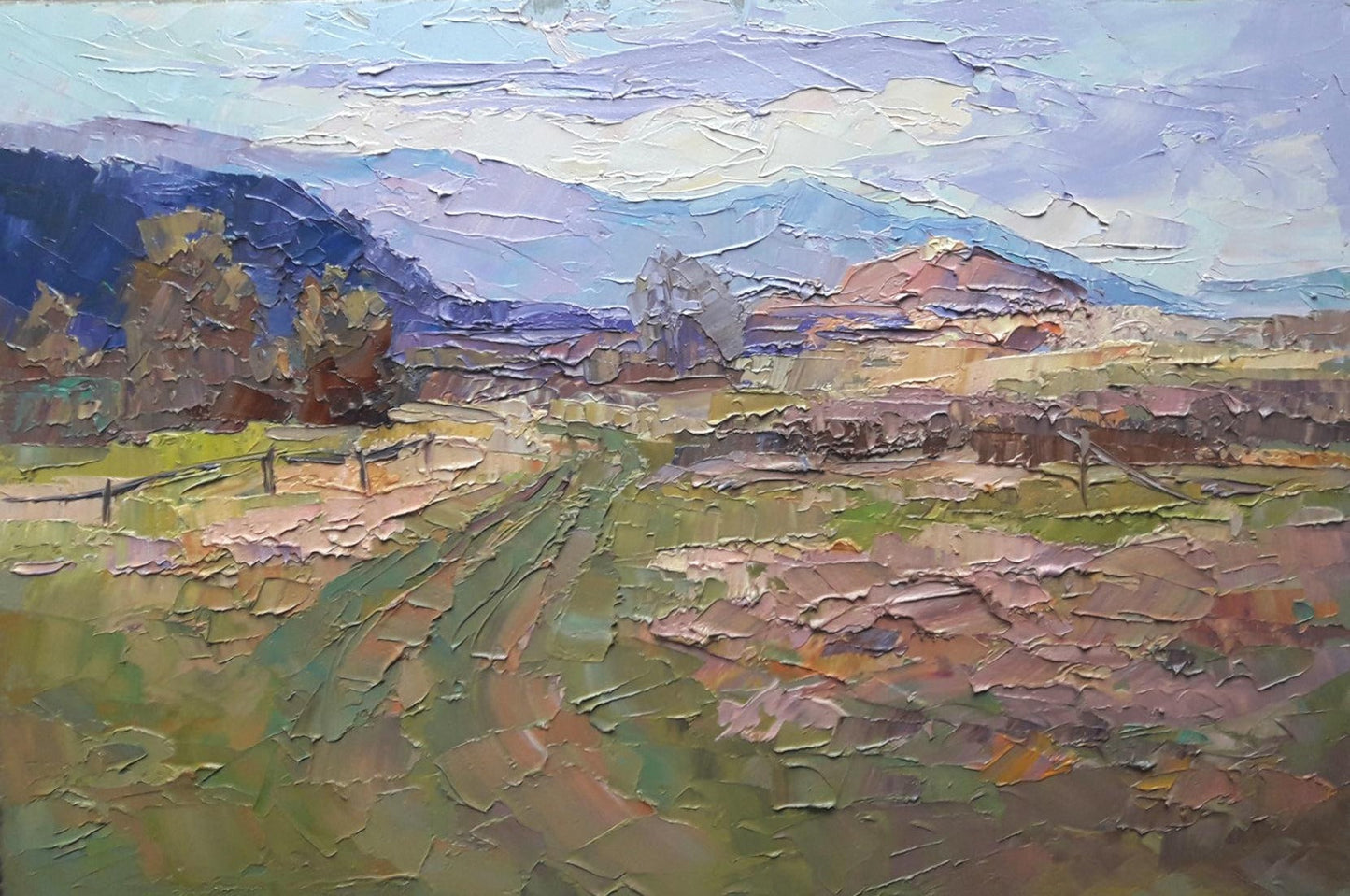 Oil painting Transcarpathian distance Serdyuk Boris Petrovich