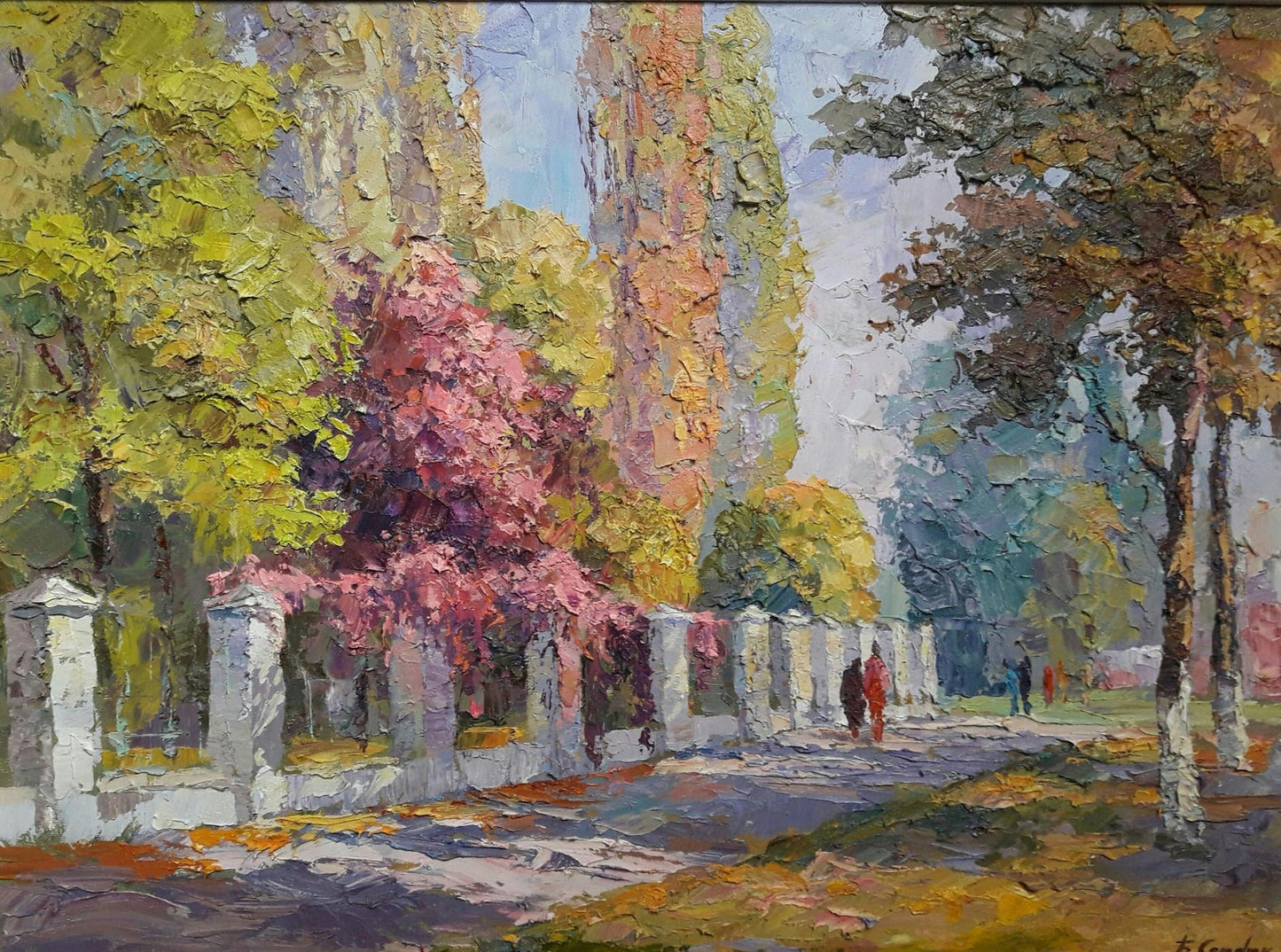 Oil painting Autumn Alley Serdyuk Boris Petrovich