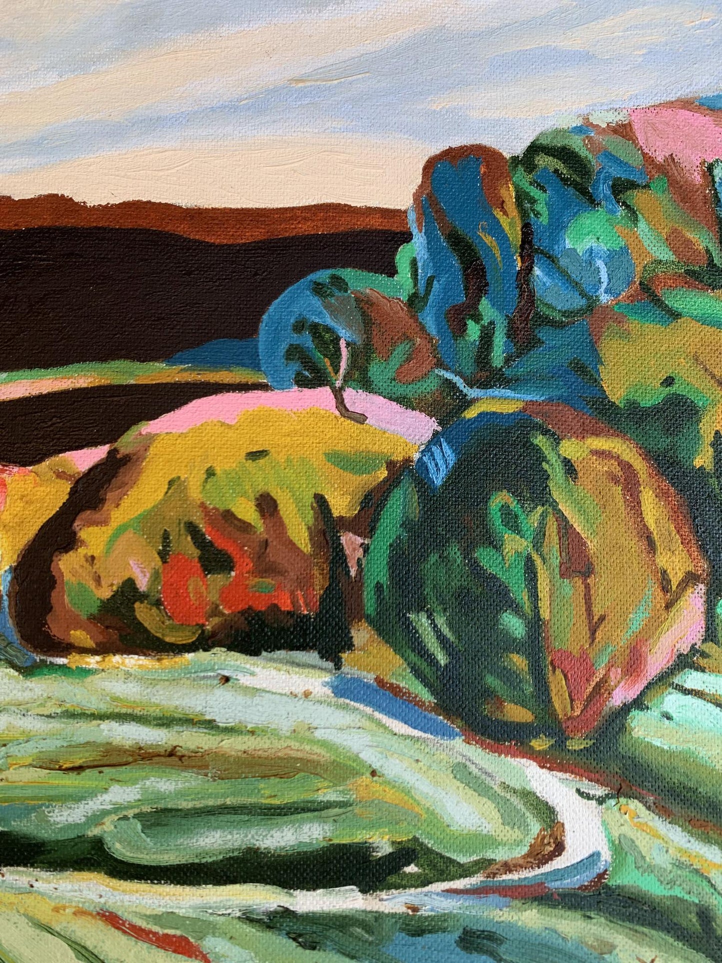Oil painting Over the horizon Oleksandr Gukalov