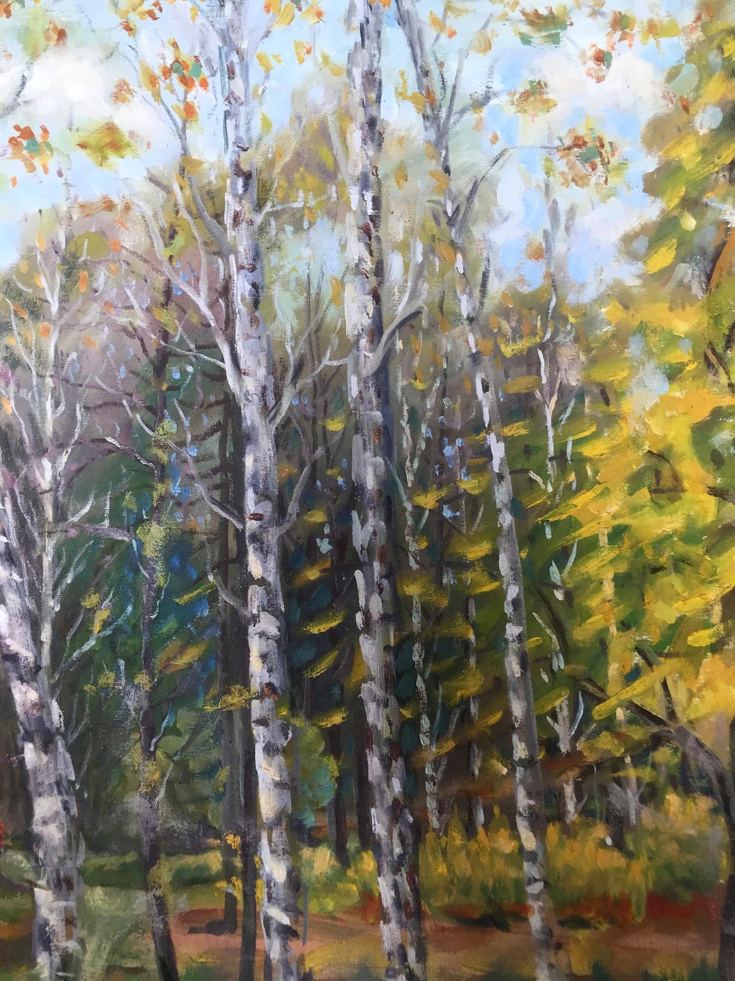 oil painting forest