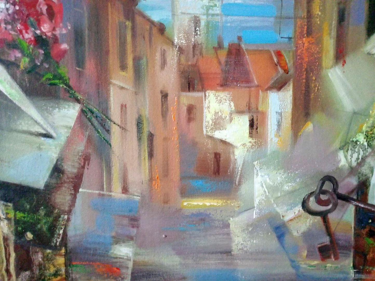 Abstract oil painting