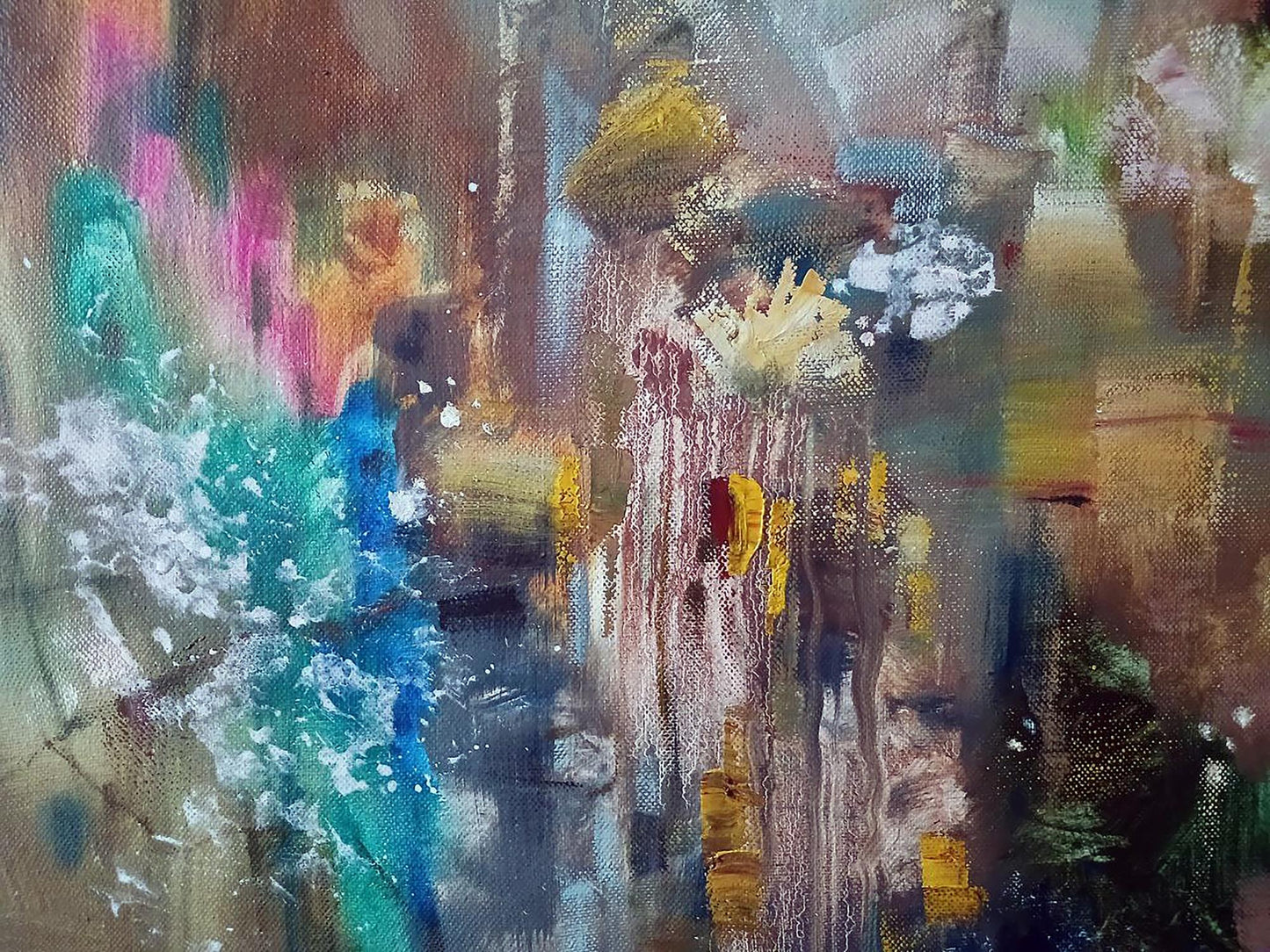 Abstract oil painting Portraits