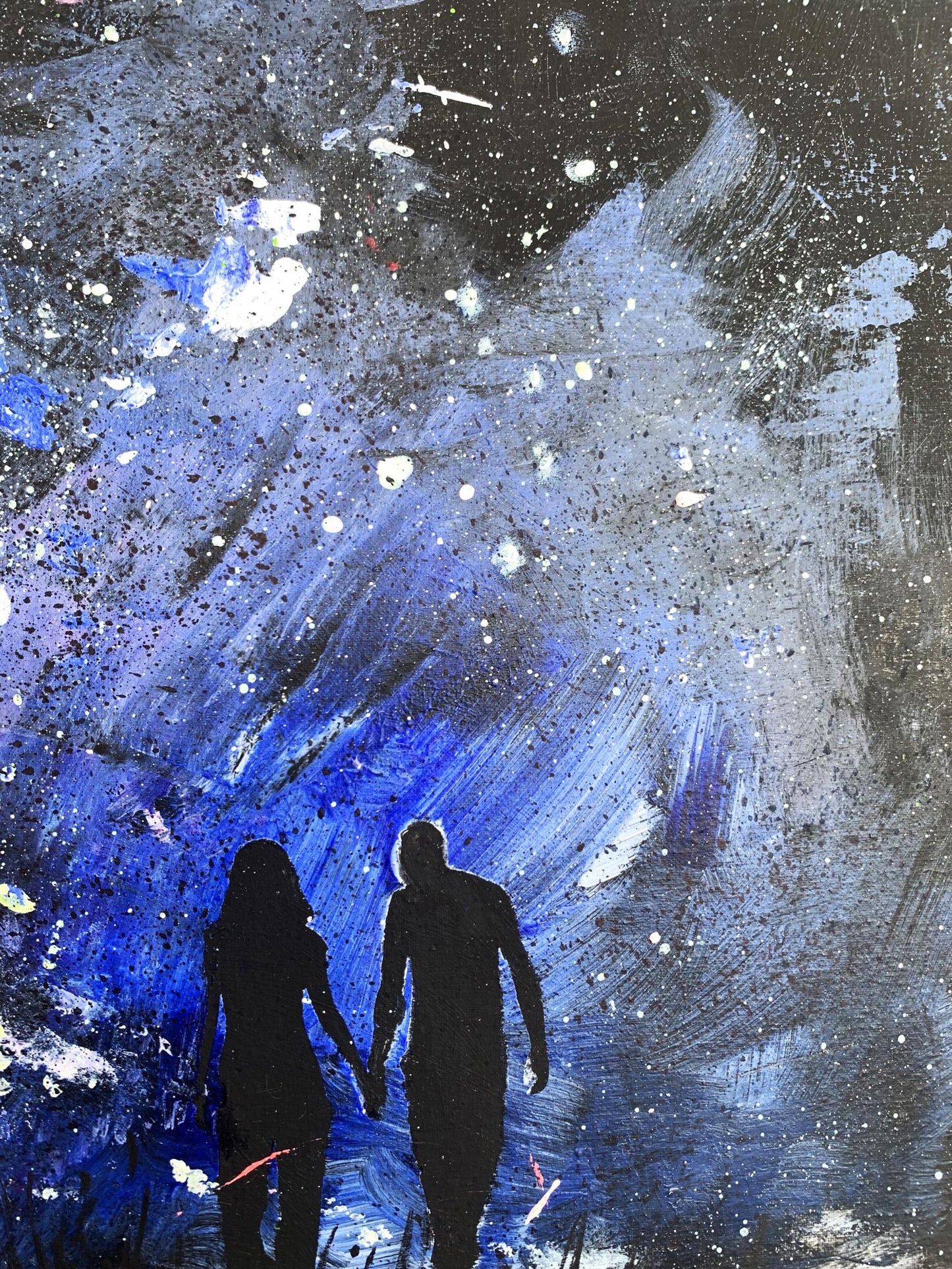 Oil painting Love night Unknown artist