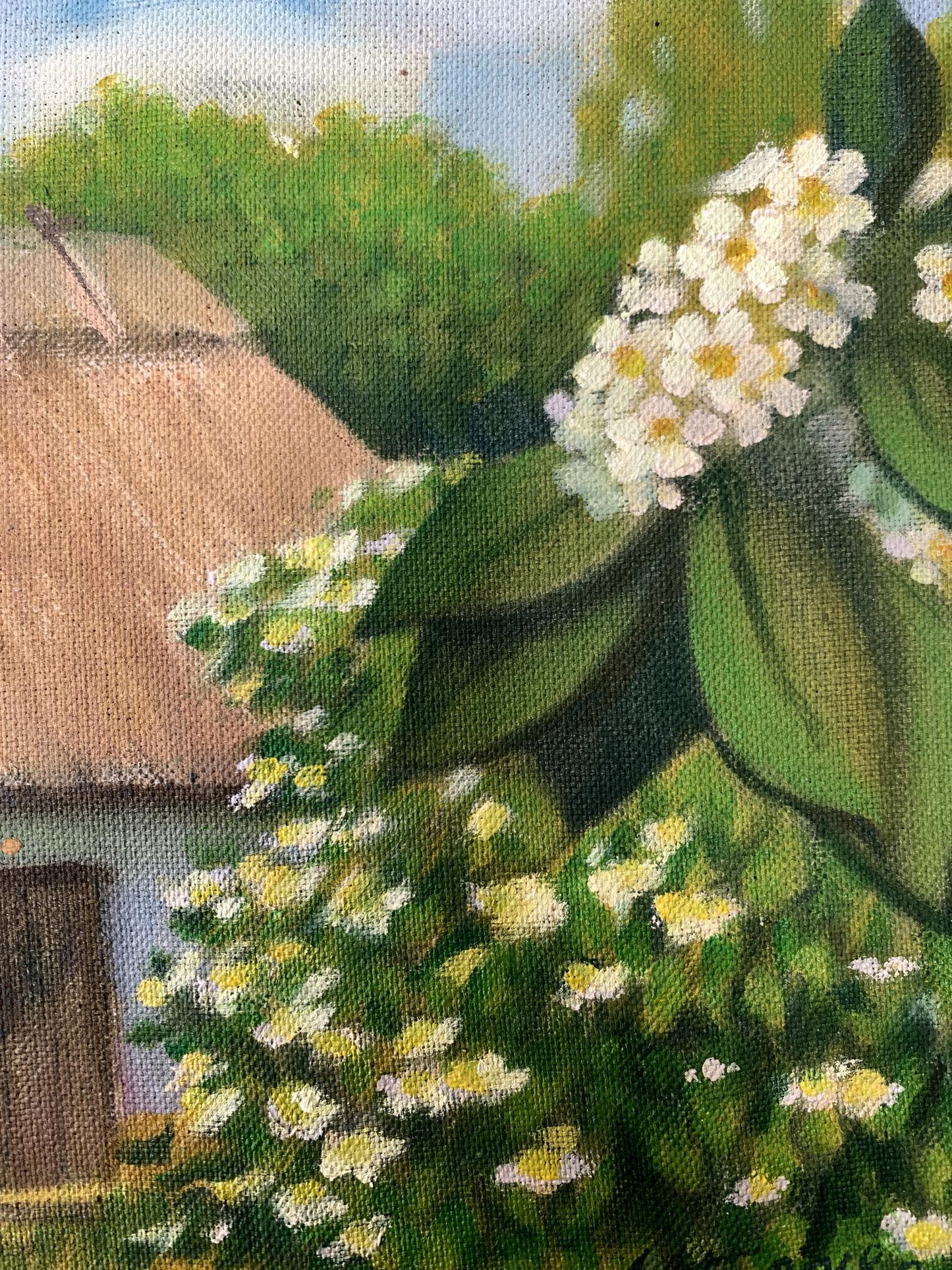 Oil painting Blooming Garden Mykhailo Burdylo