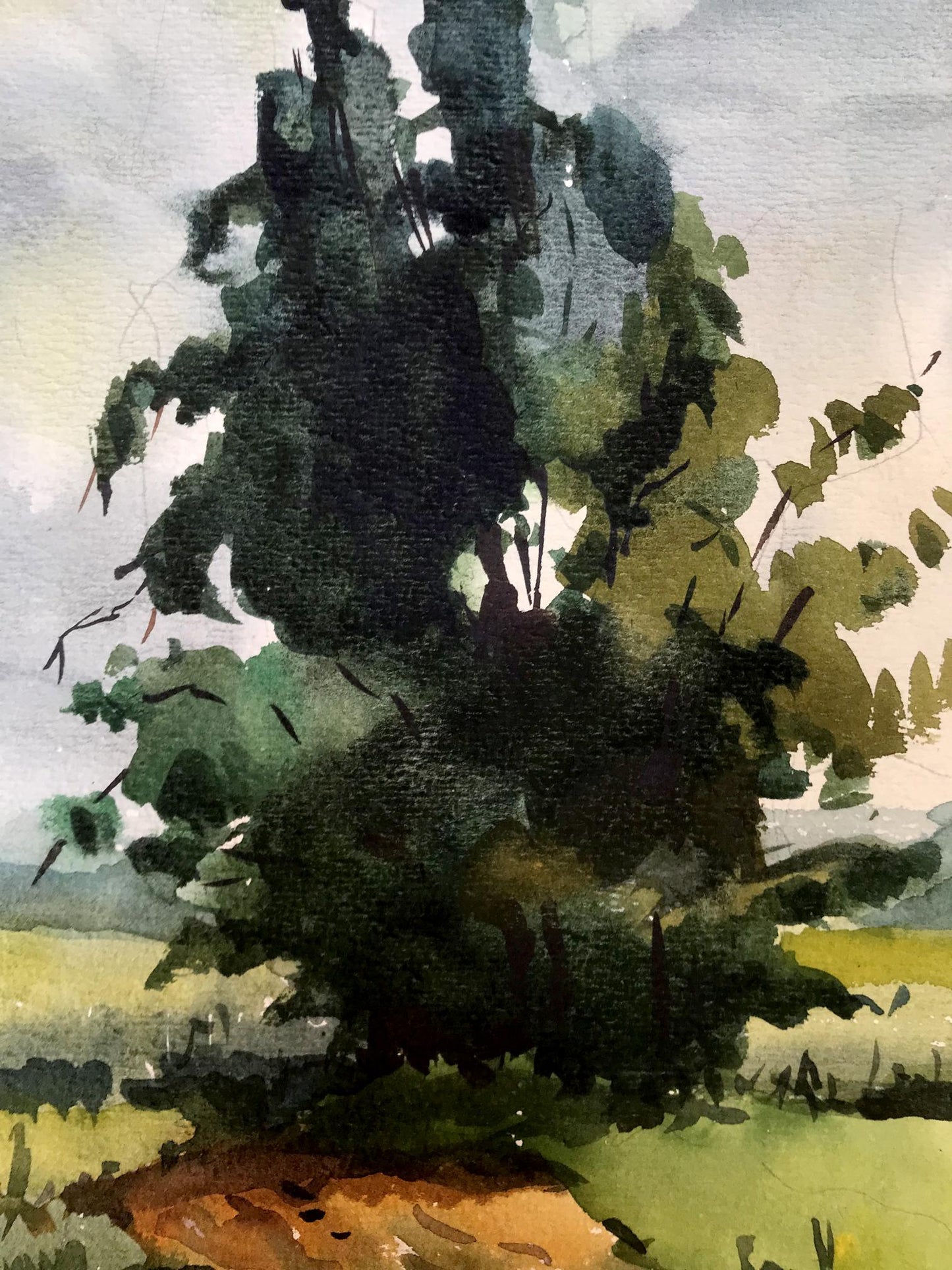 Watercolor painting Before the storm Litvinov Oleg Arkad'yevich