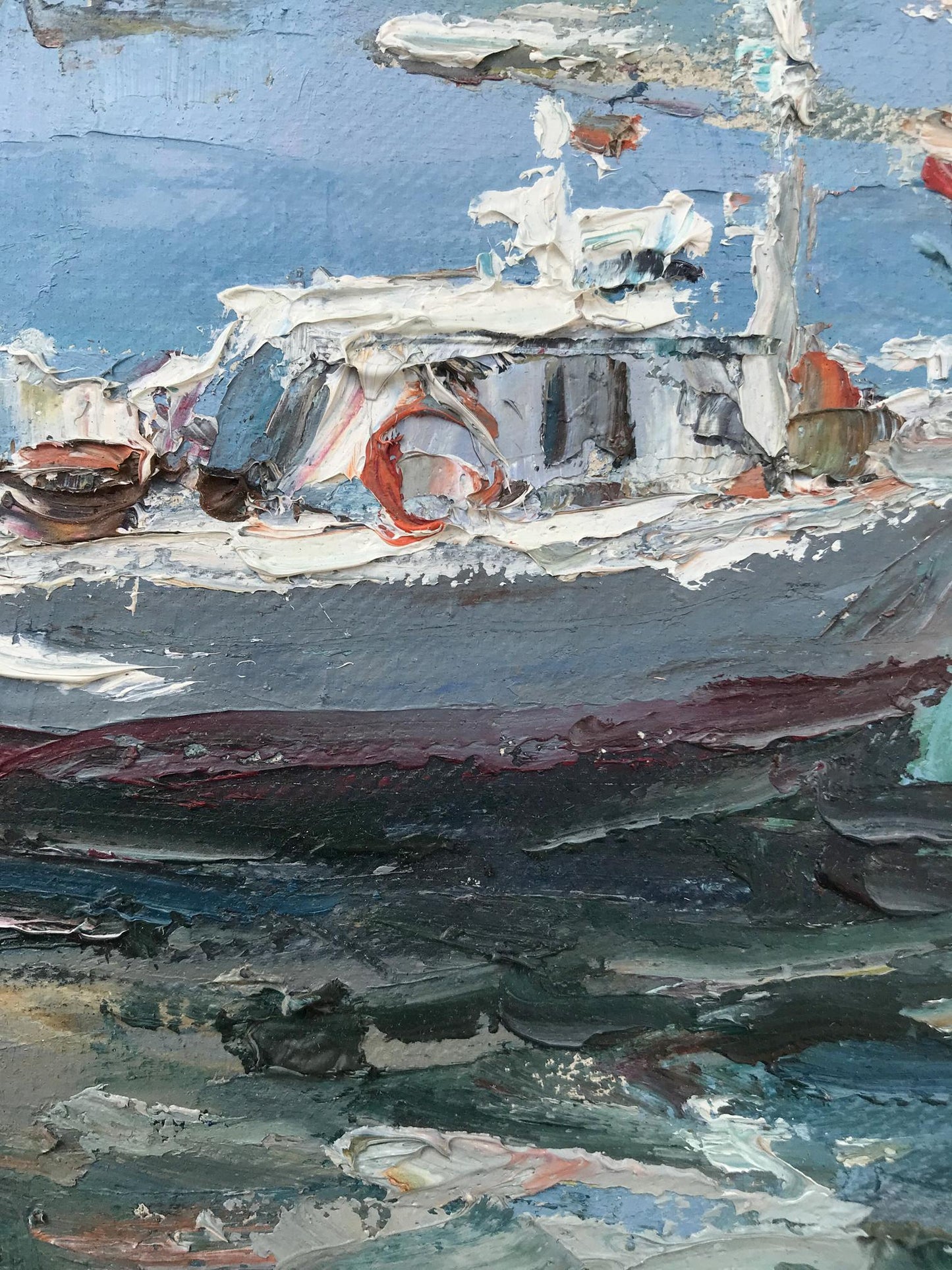 Oil painting port