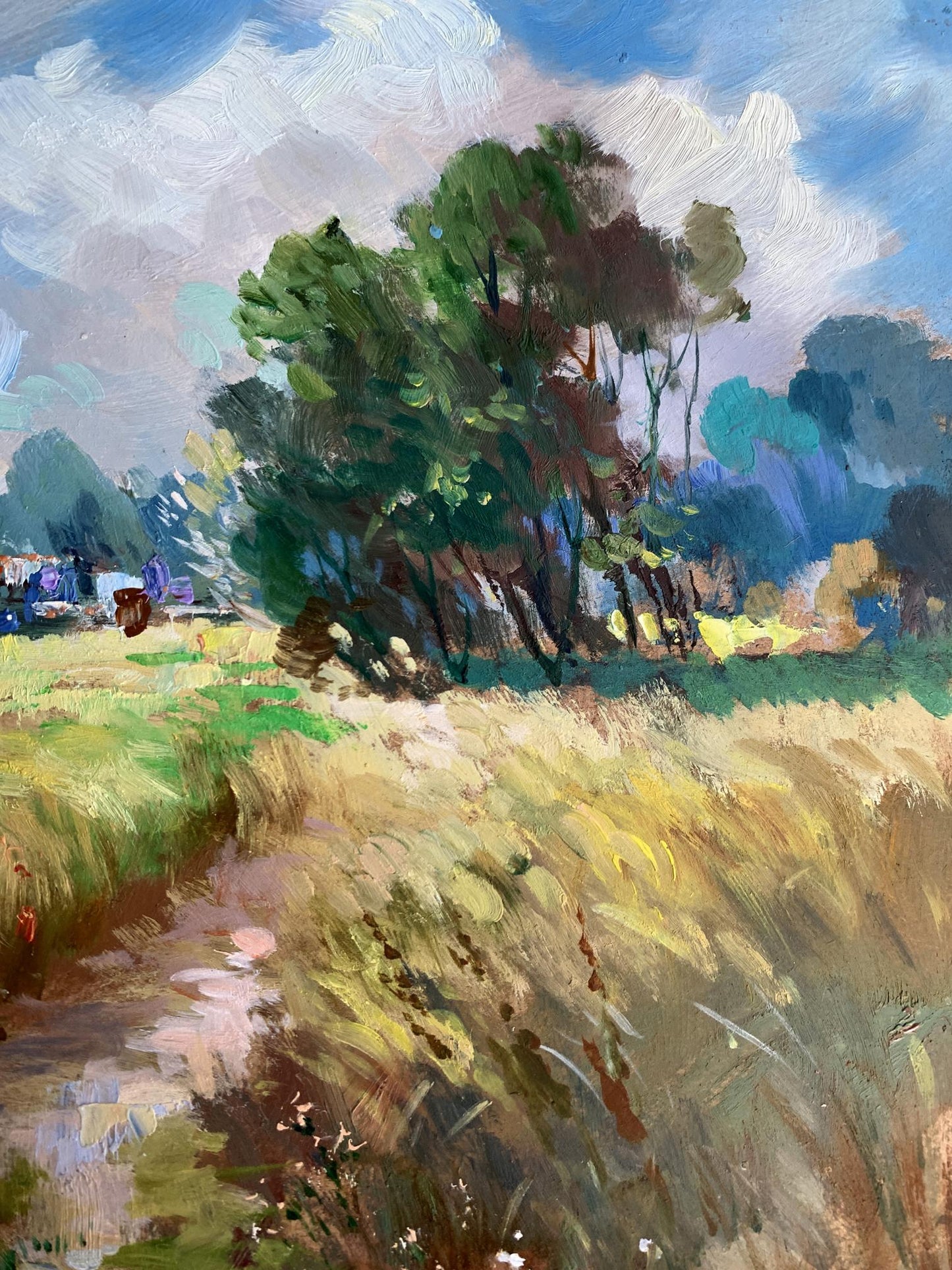 OIl painting Wheat field Yuriy Suprunchuk