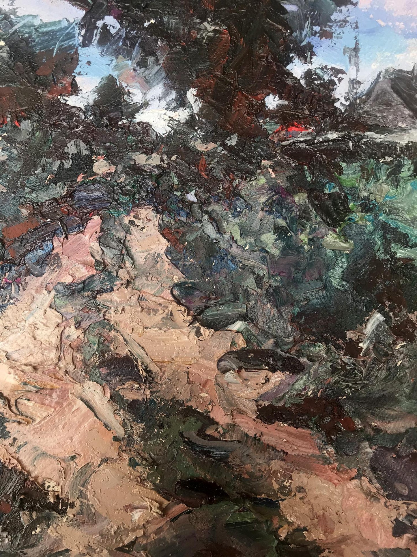 Oil painting evening