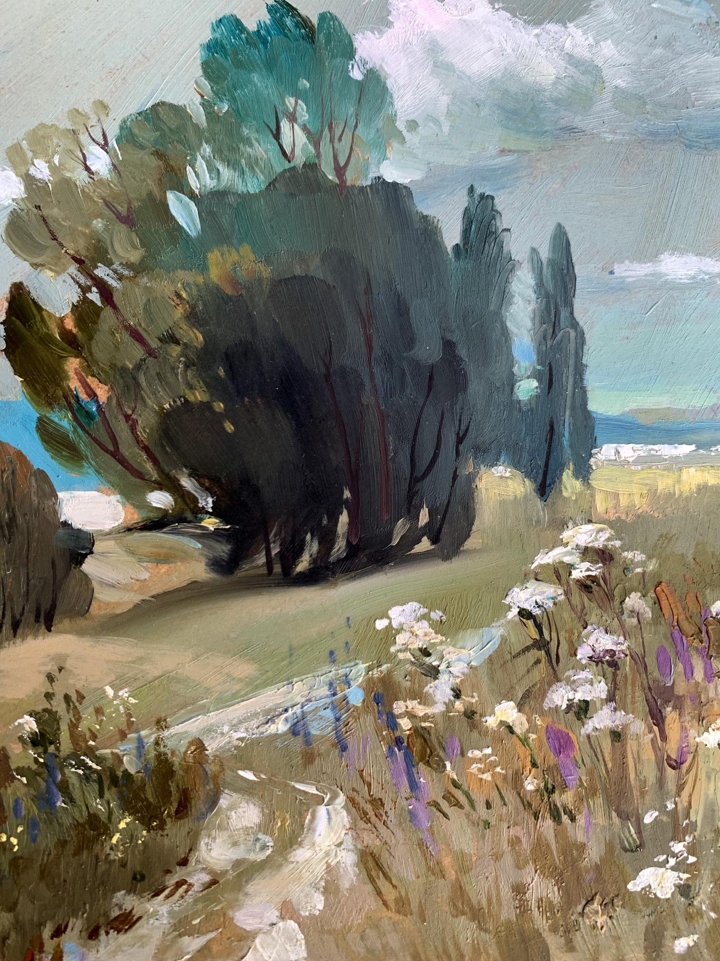 OIl painting Flower field Yuriy Suprunchuk