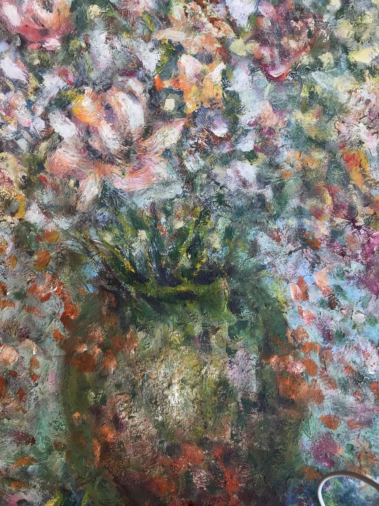 Oil painting Roses still life
