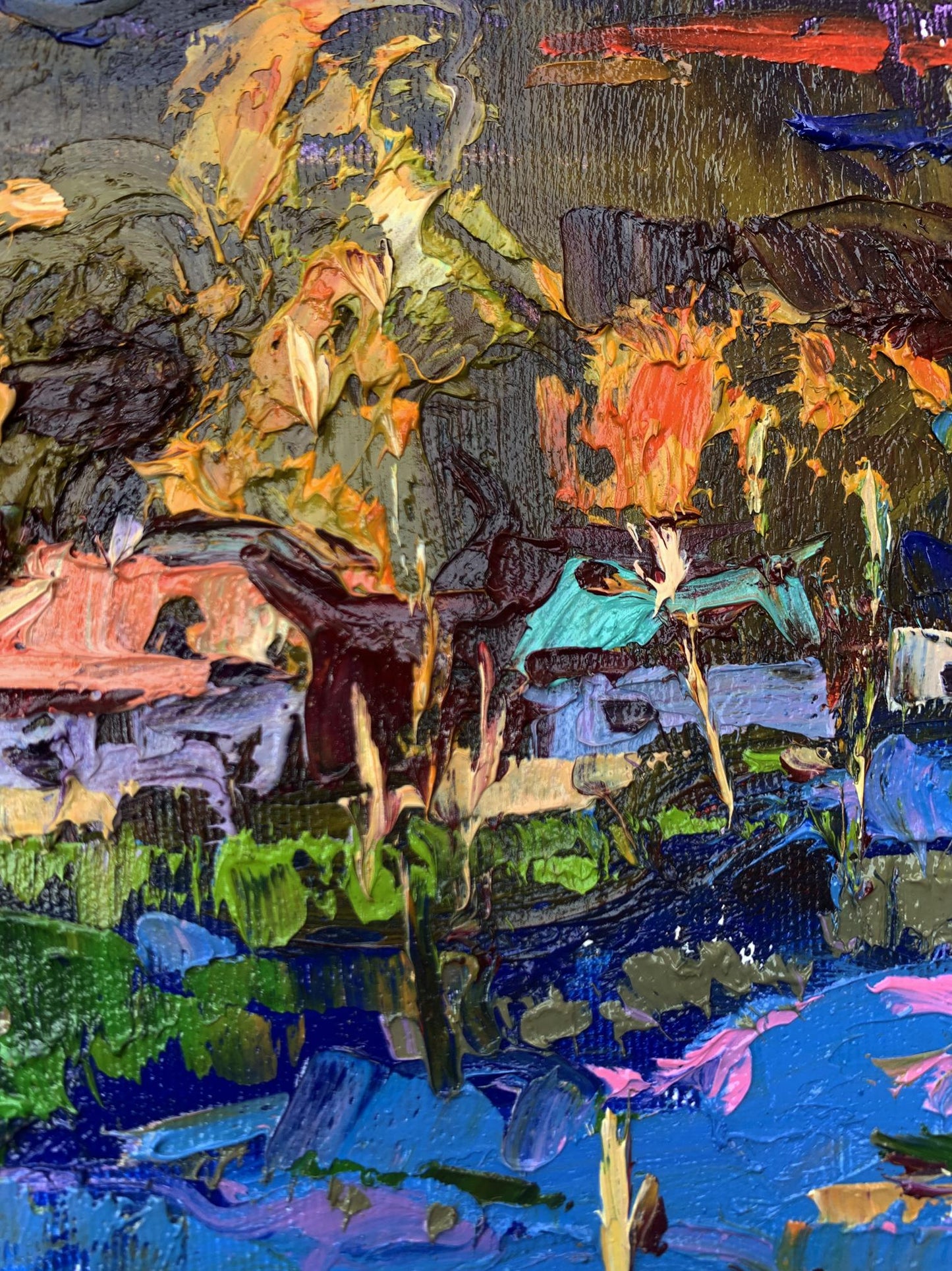 Oil painting Night has come Ivanyuk Oleksiy