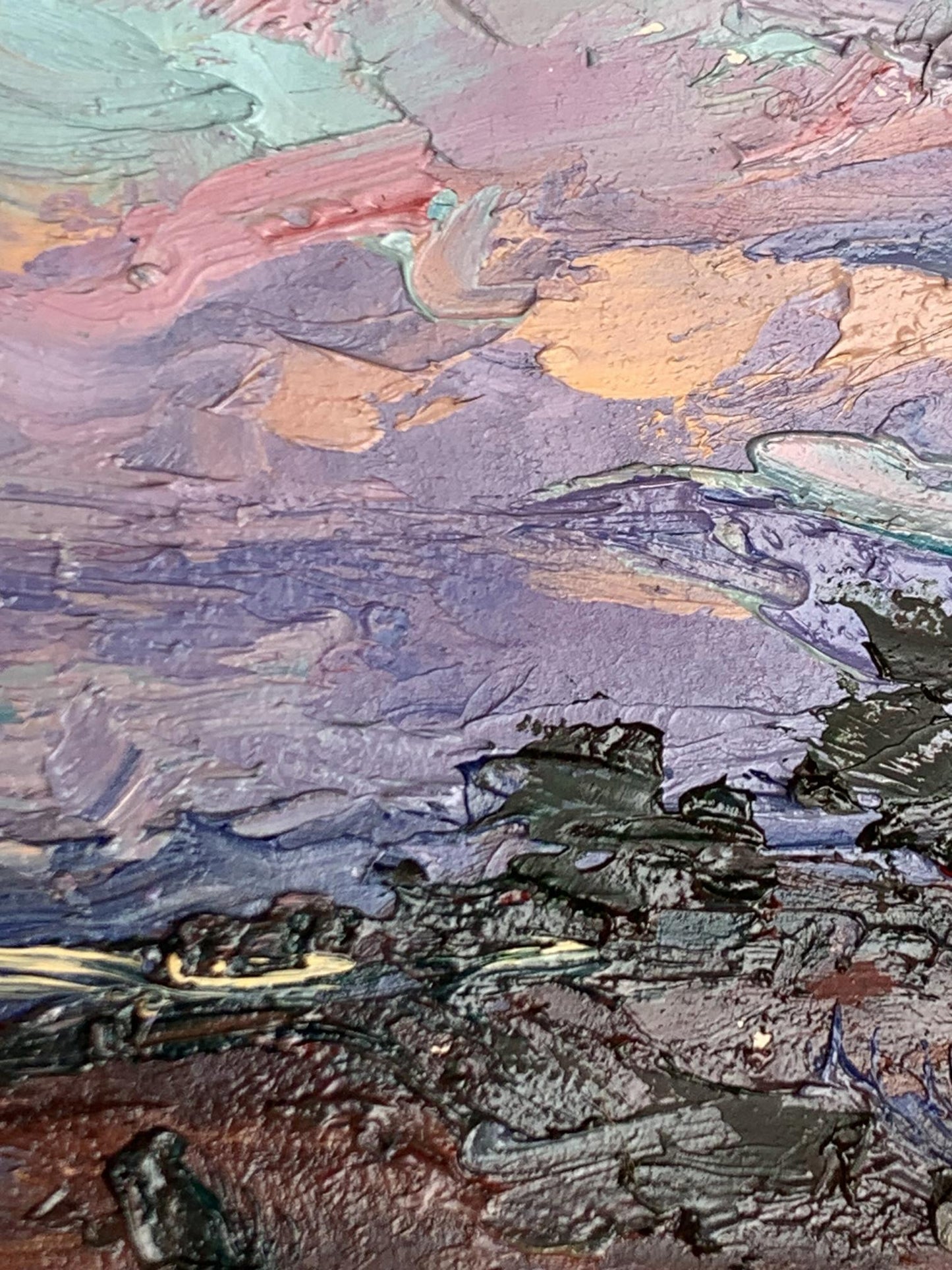 Oil painting Night is coming Oleksiyander Cherednichenko
