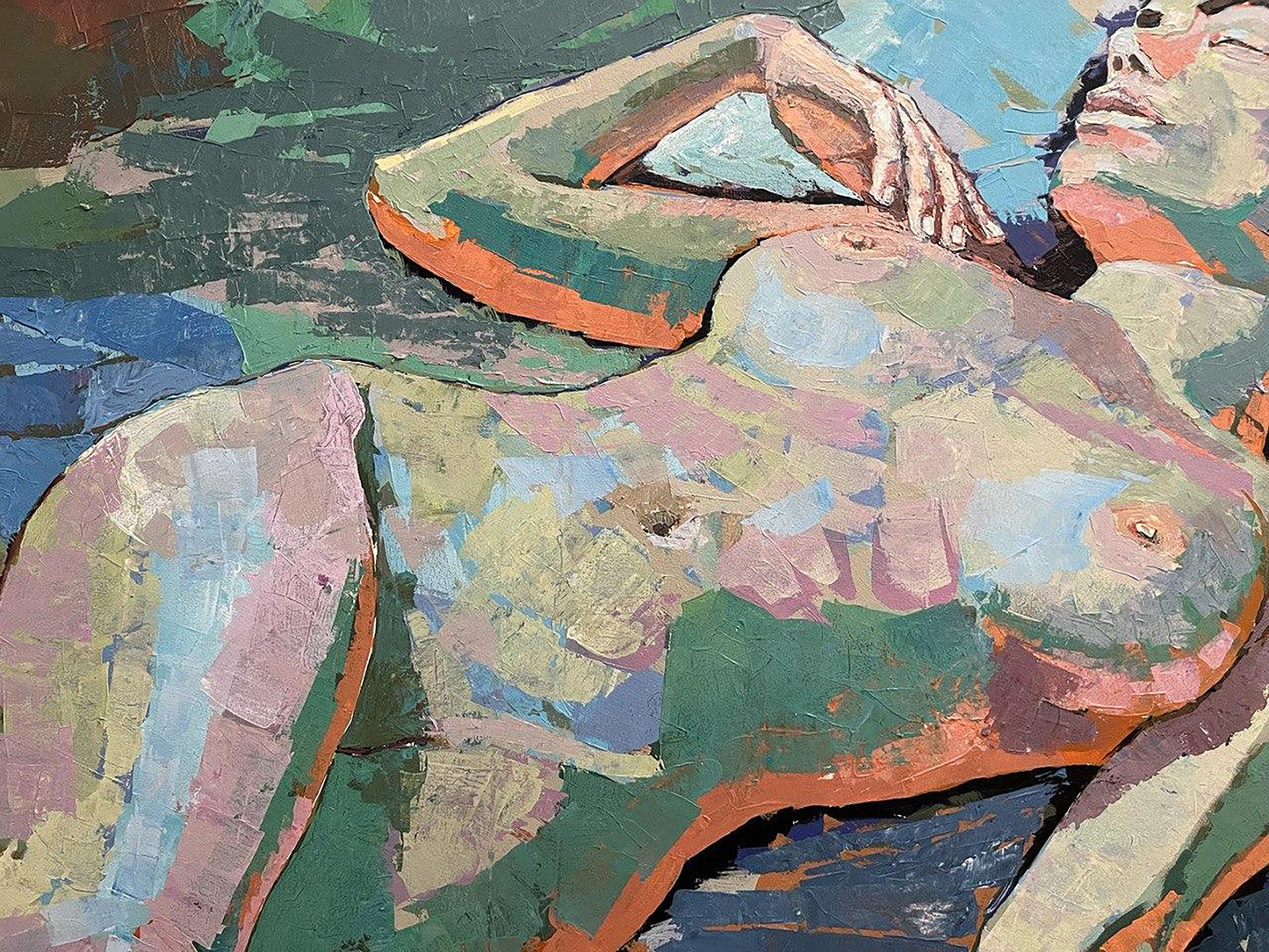 Acrylic painting nude Woman Serhiy Kovalev