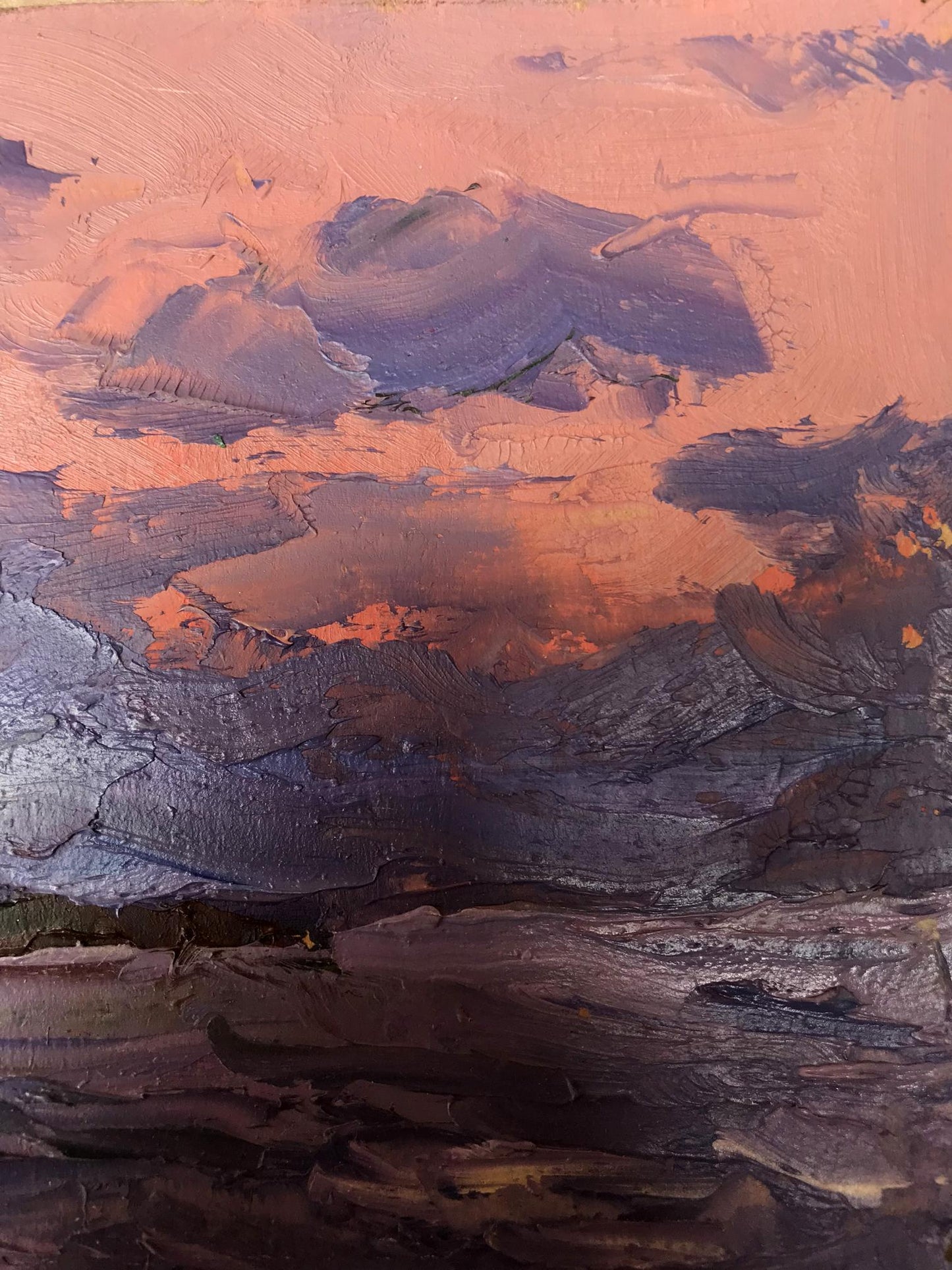 Oil painting sea
