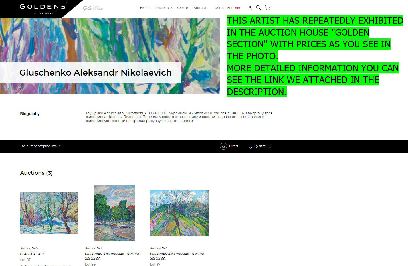 Oil painting In the garden Aleksandr Gluschenko