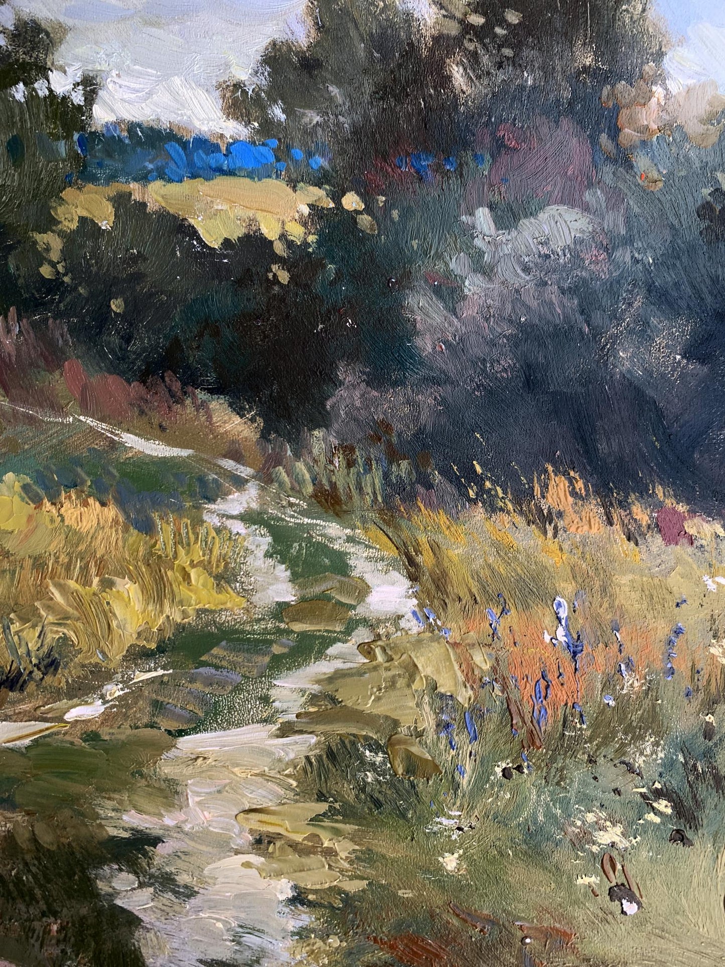 OIl painting Path to the forest Yuriy Suprunchuk
