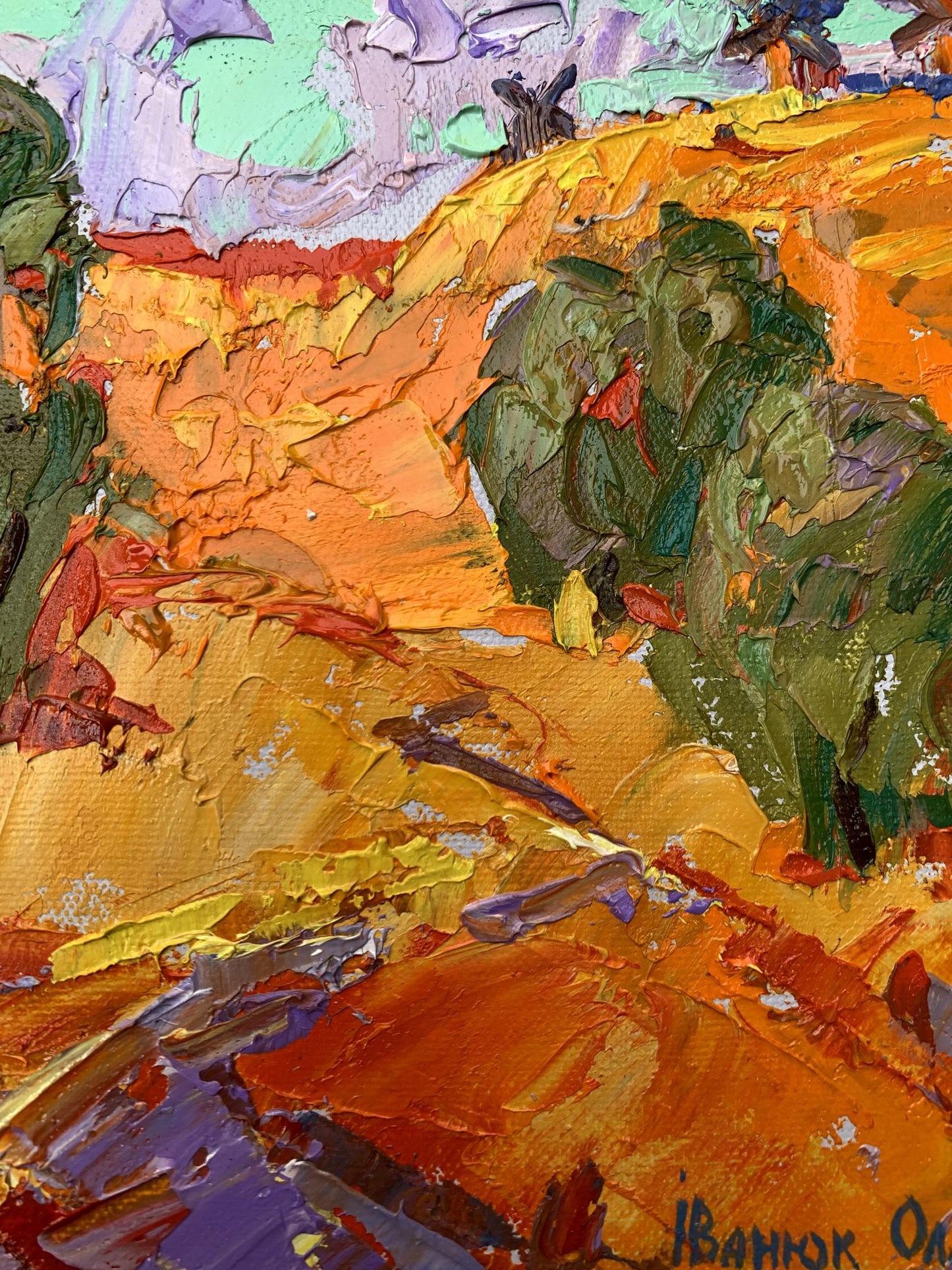 Oil painting Strong wind Ivanyuk Oleksiy