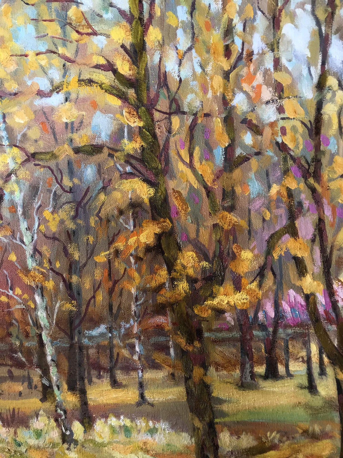 oil painting forest art