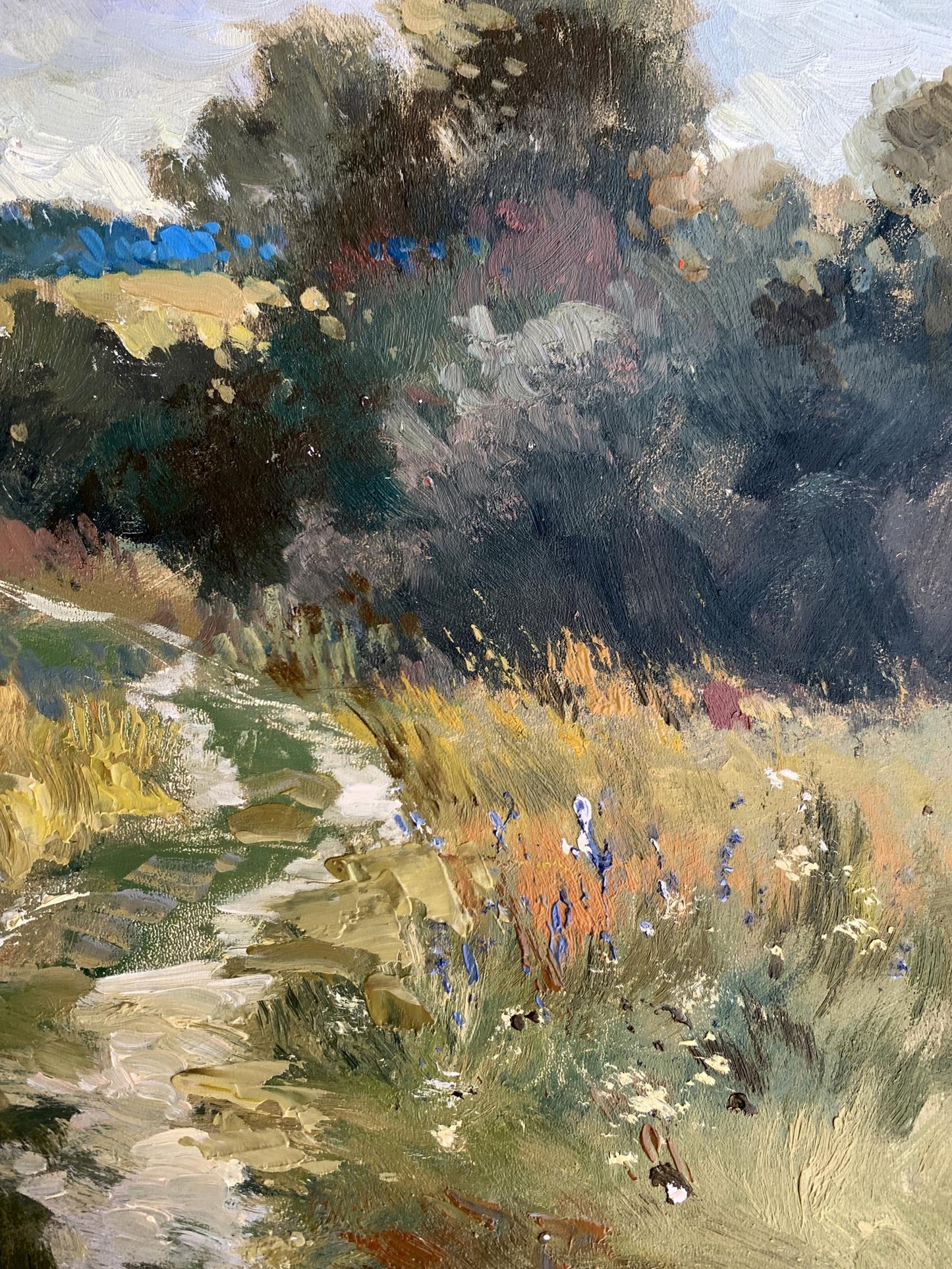 OIl painting Path to the forest Yuriy Suprunchuk