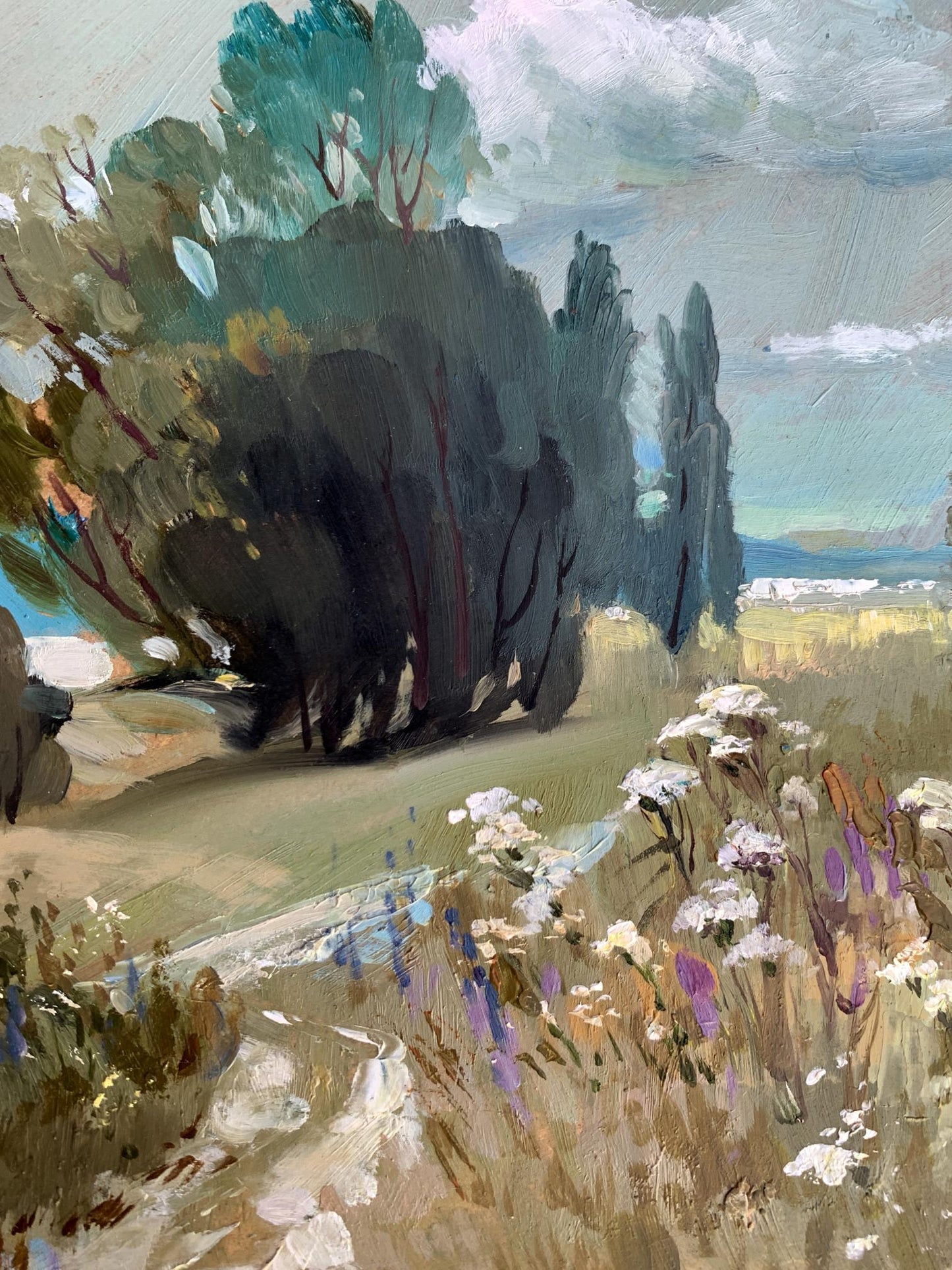 OIl painting Flower field Yuriy Suprunchuk