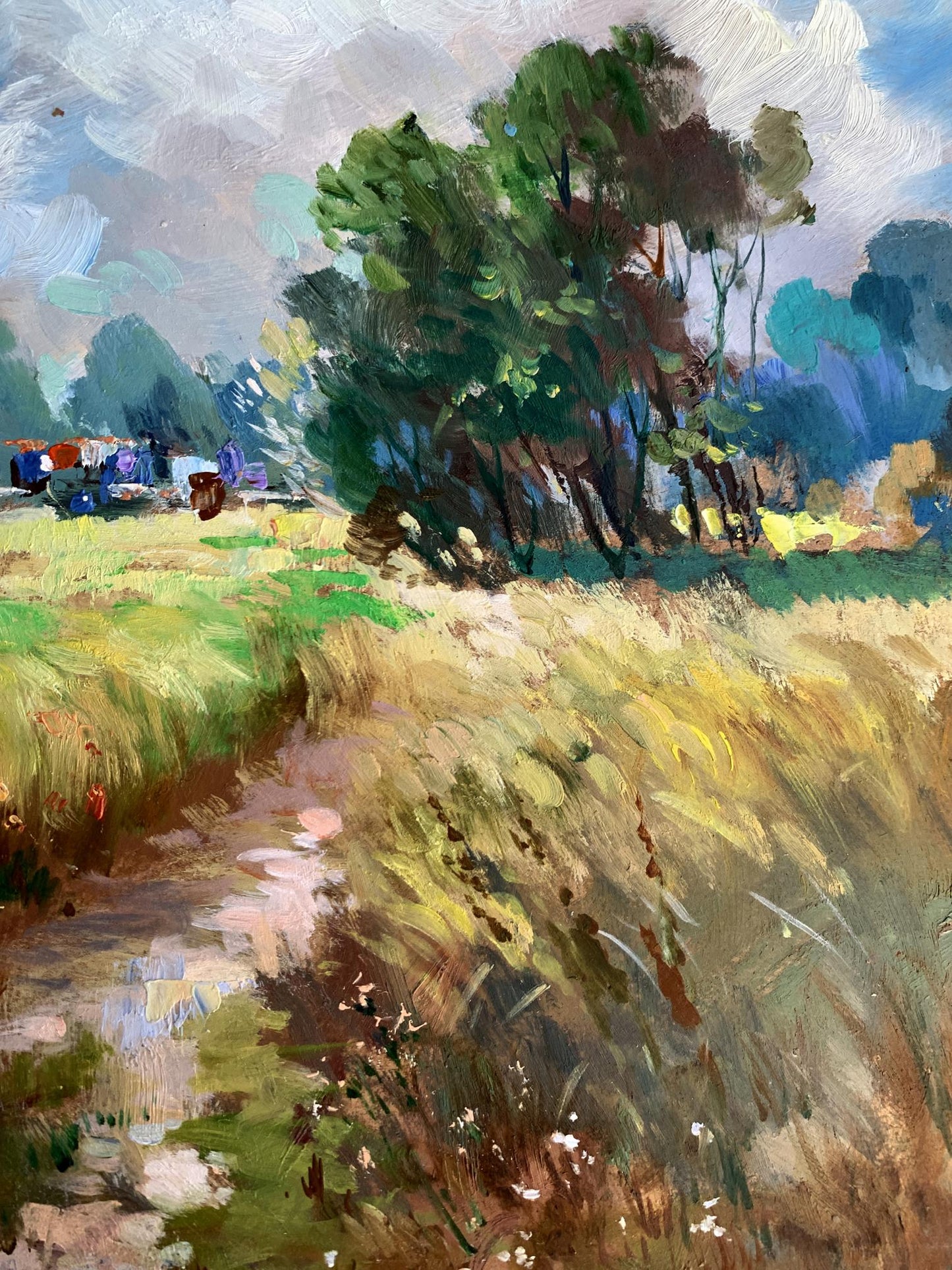 OIl painting Wheat field Yuriy Suprunchuk