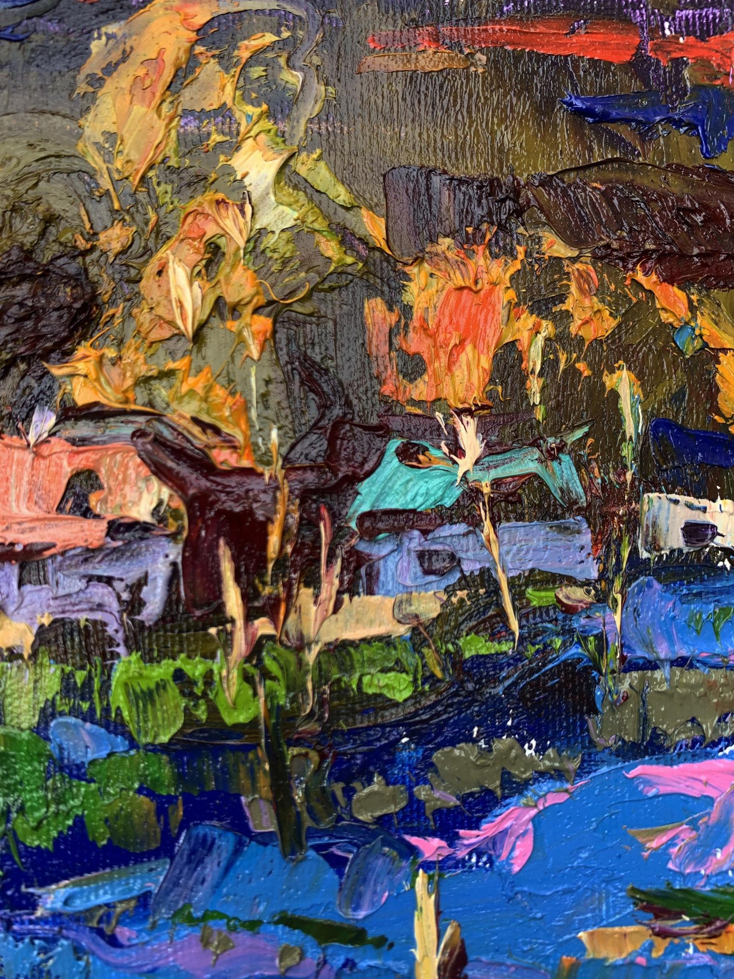 Oil painting Night has come Ivanyuk Oleksiy