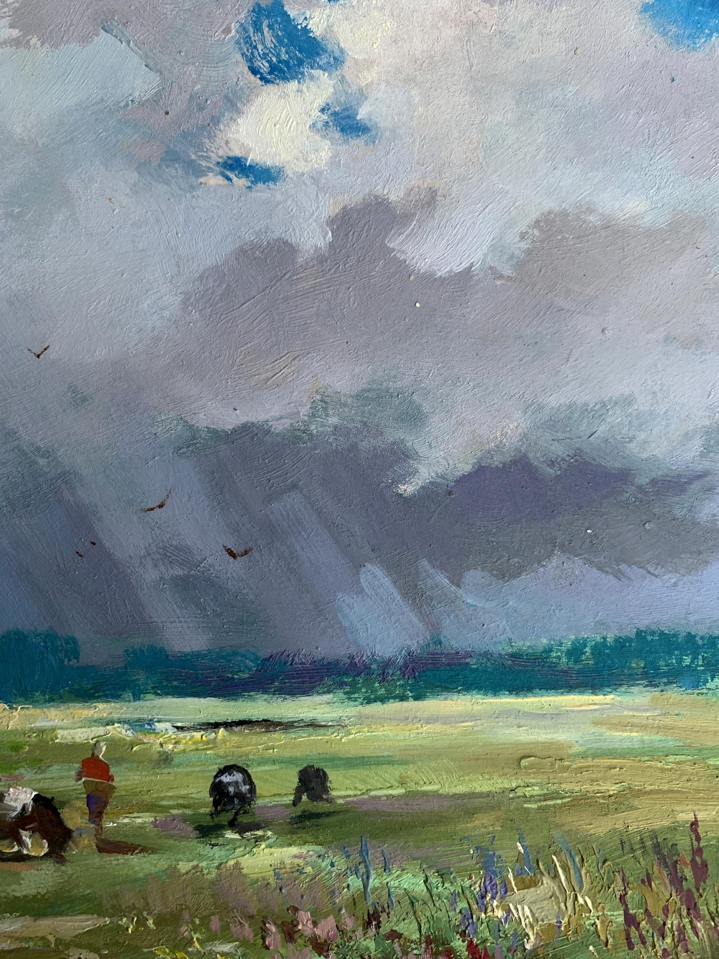 OIl painting Covered with clouds Yuriy Suprunchuk