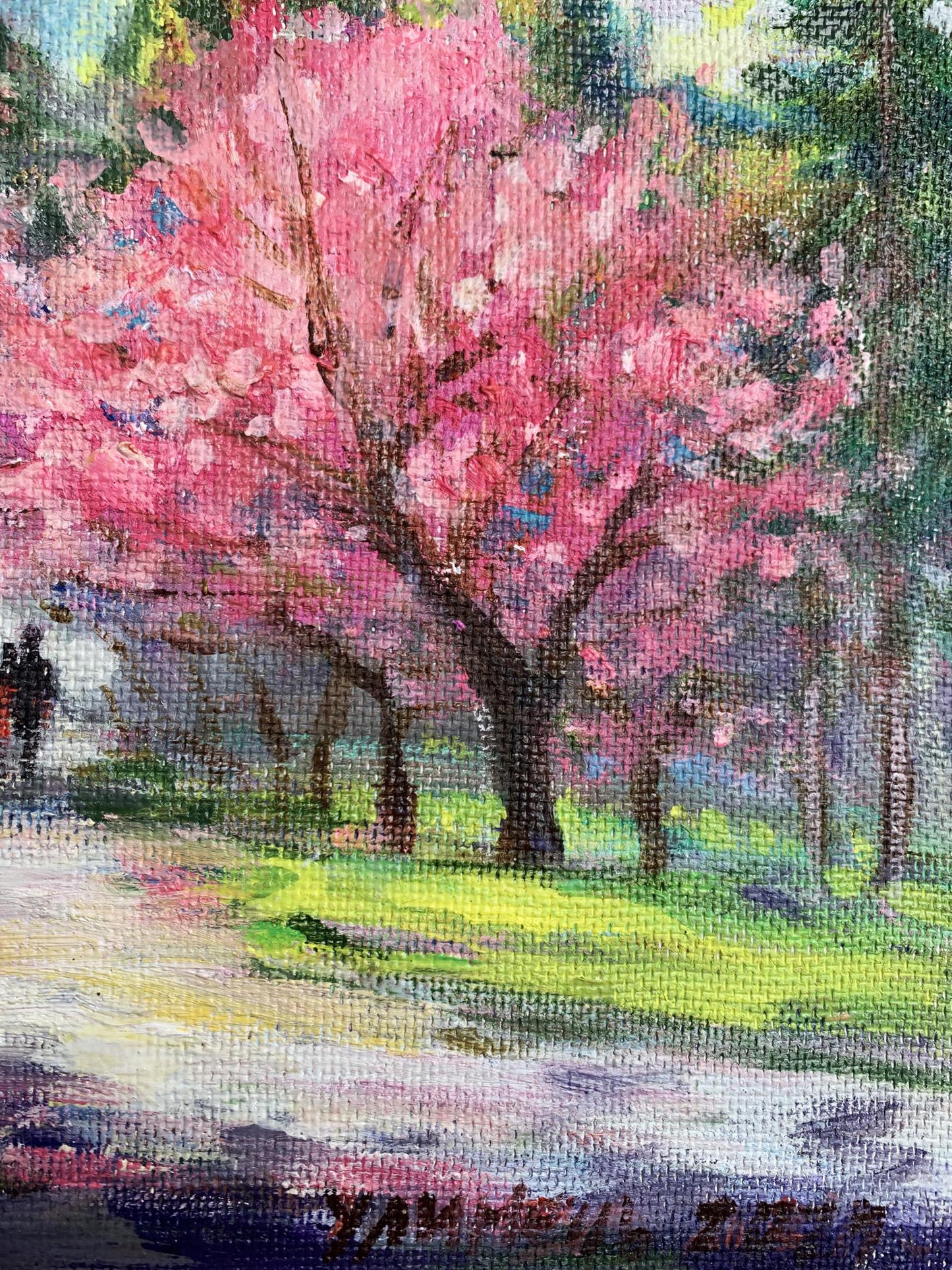 Oil painting Sakura Yu. Ulinets