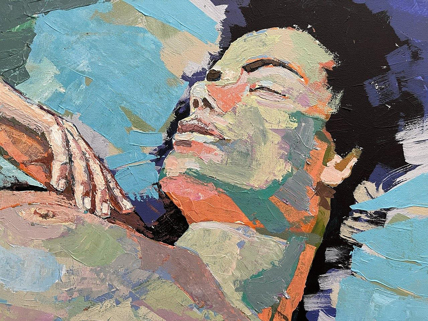Acrylic painting nude Serhiy Kovalev