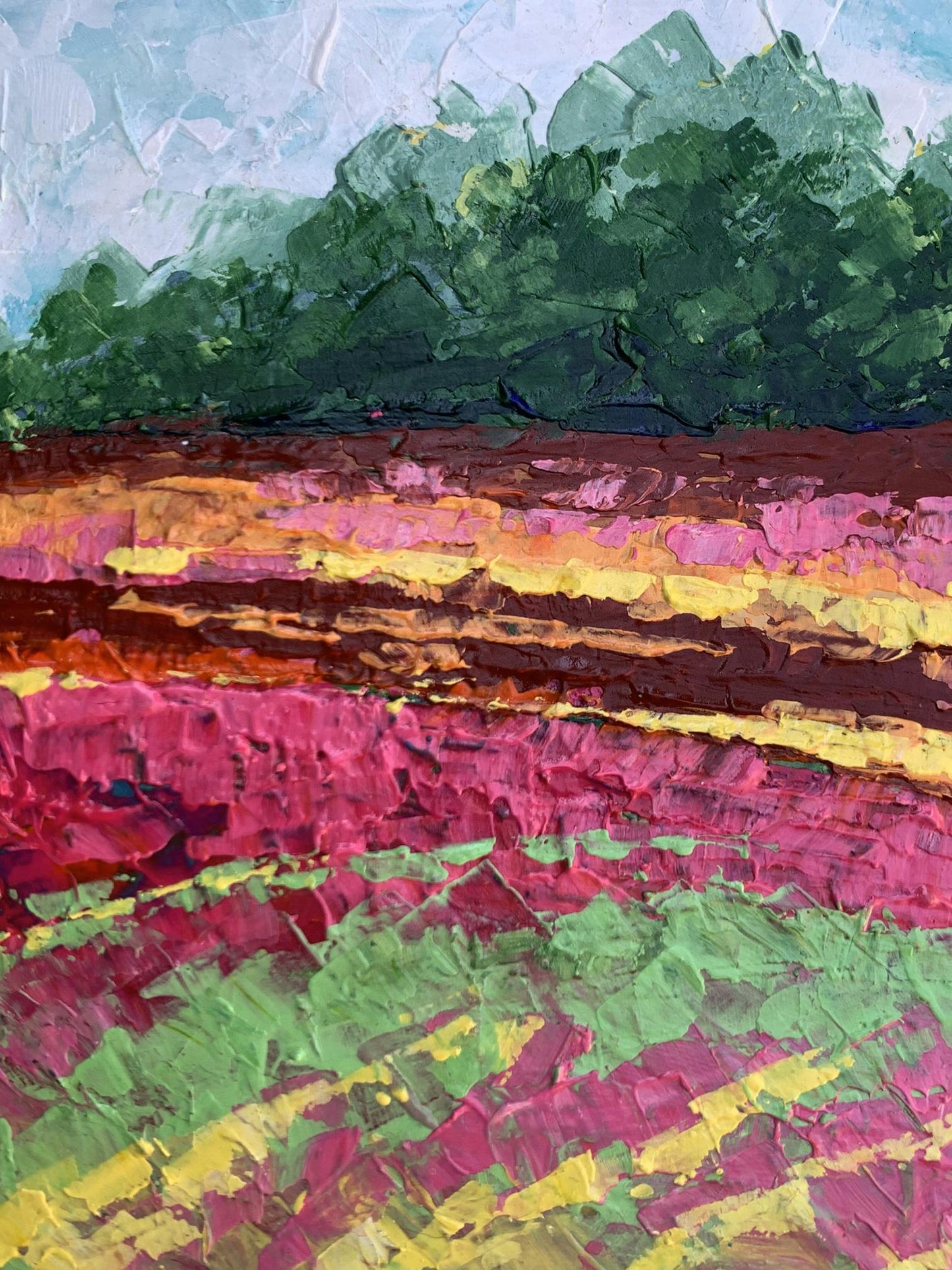 Oil painting Colorful field V. Zadorozhnya