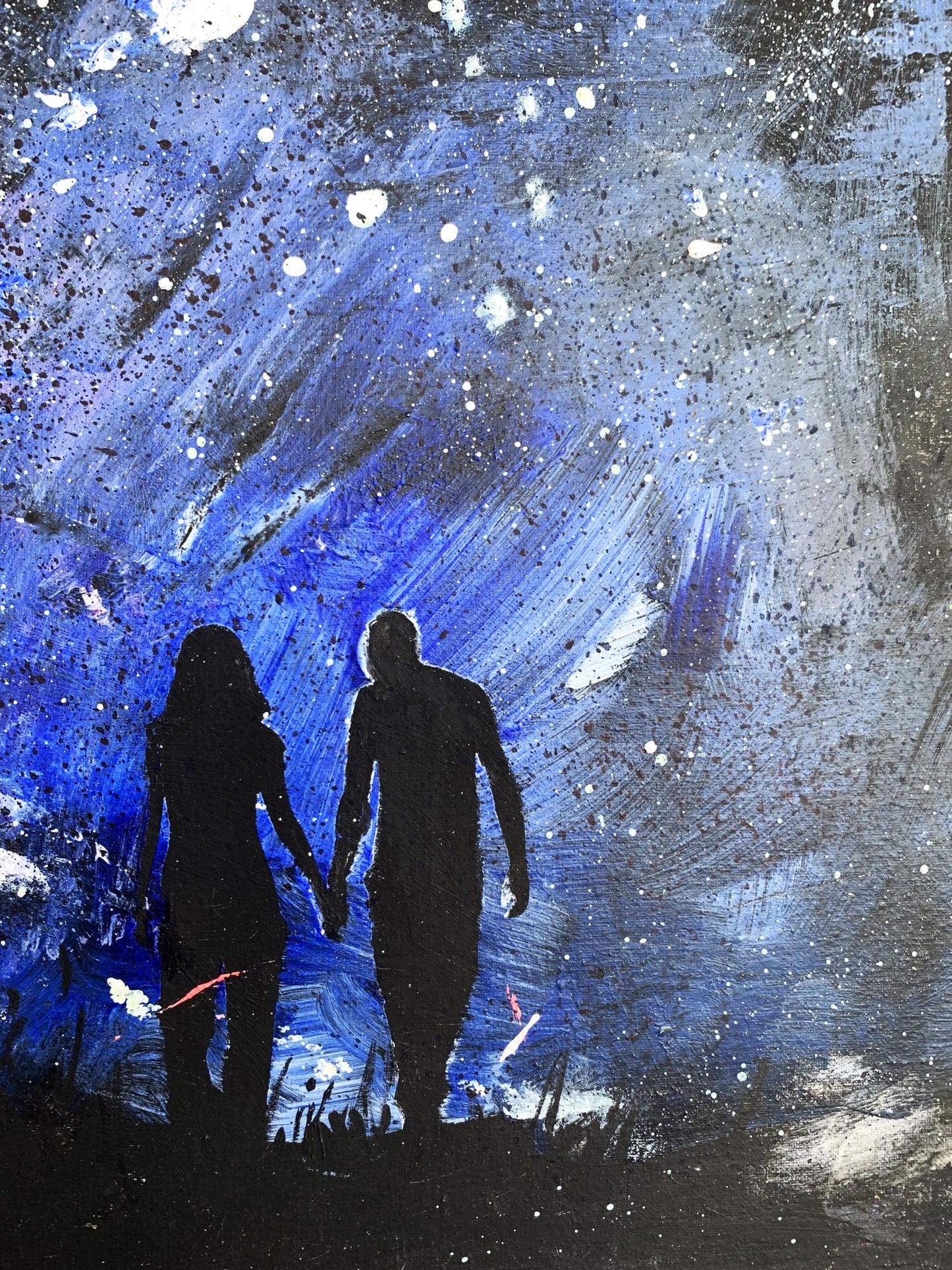 Oil painting Love night Unknown artist