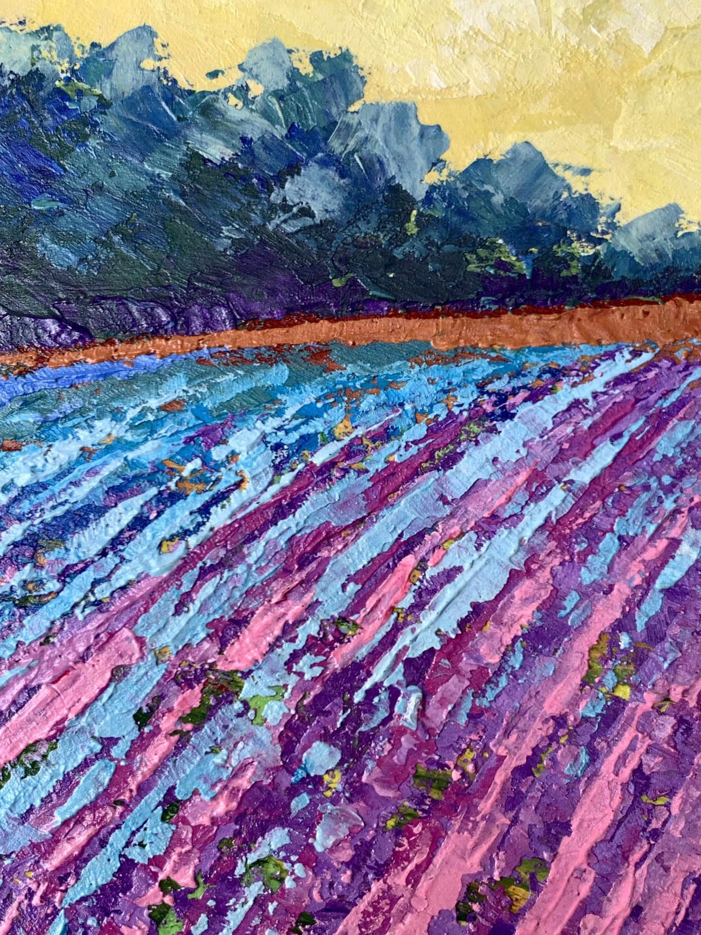 Oil painting Warm days in the fields V. Zadorozhnya