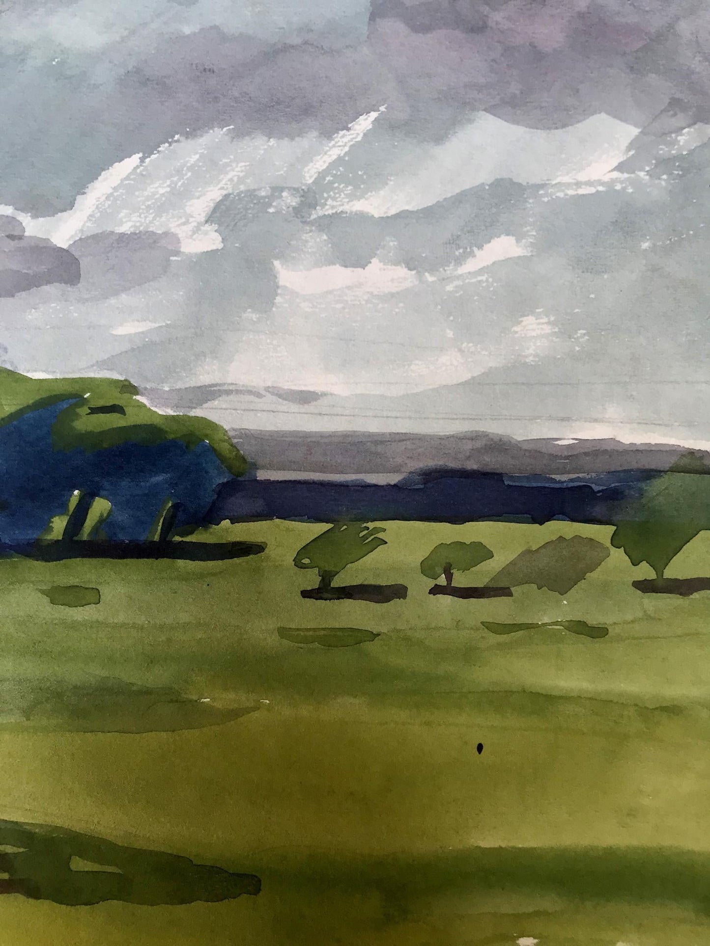 Watercolor painting A storm is coming Litvinov Oleg Arkad'yevich