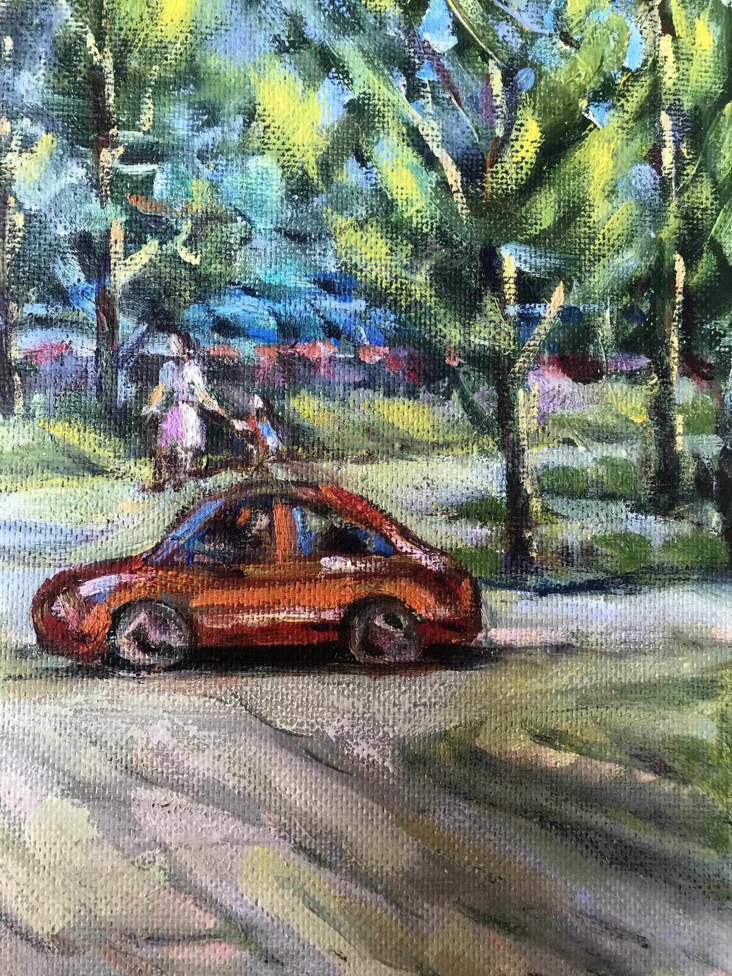 Oil Painting City Nature Landscape