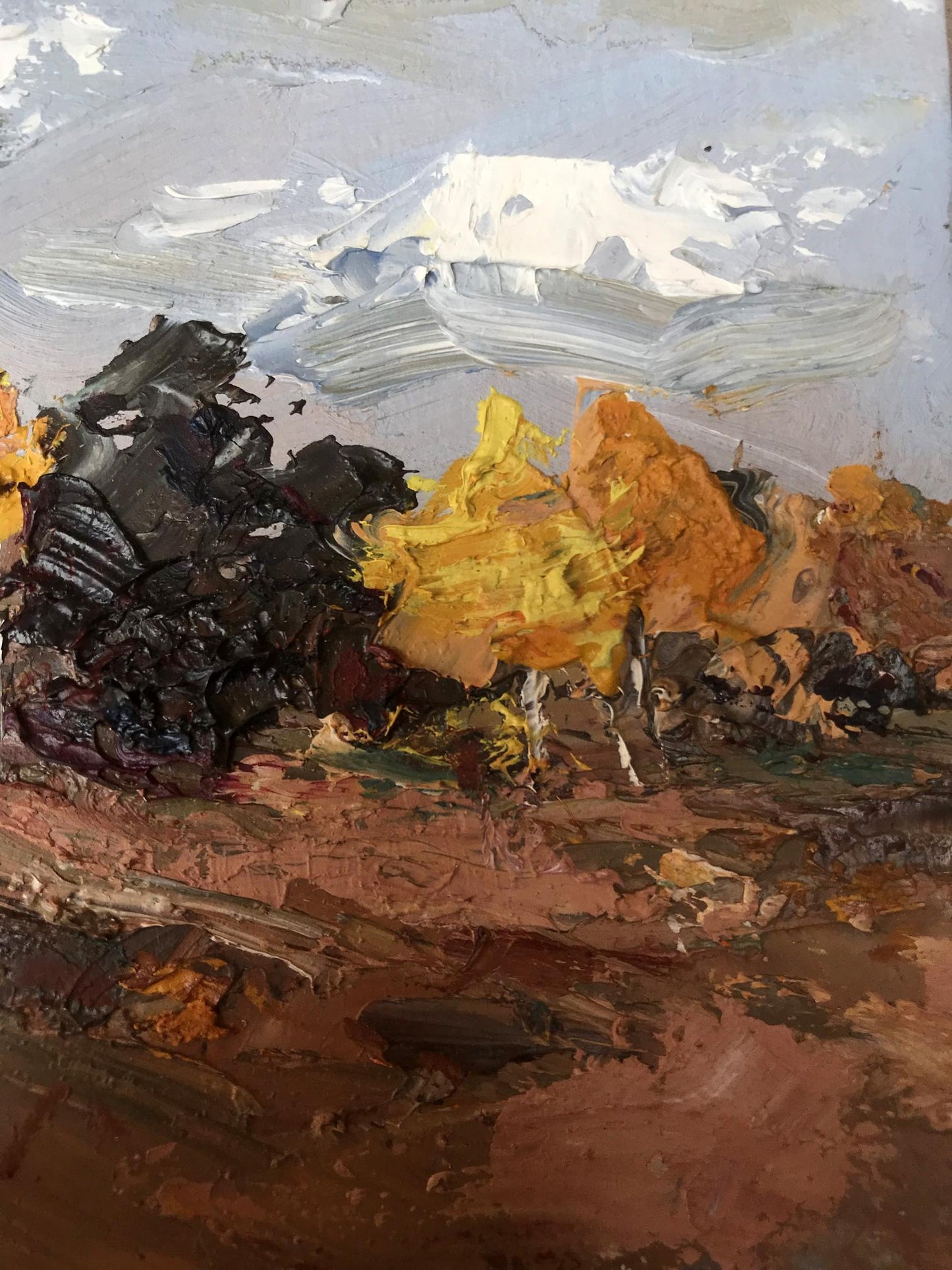 Oil painting Autumn Nature