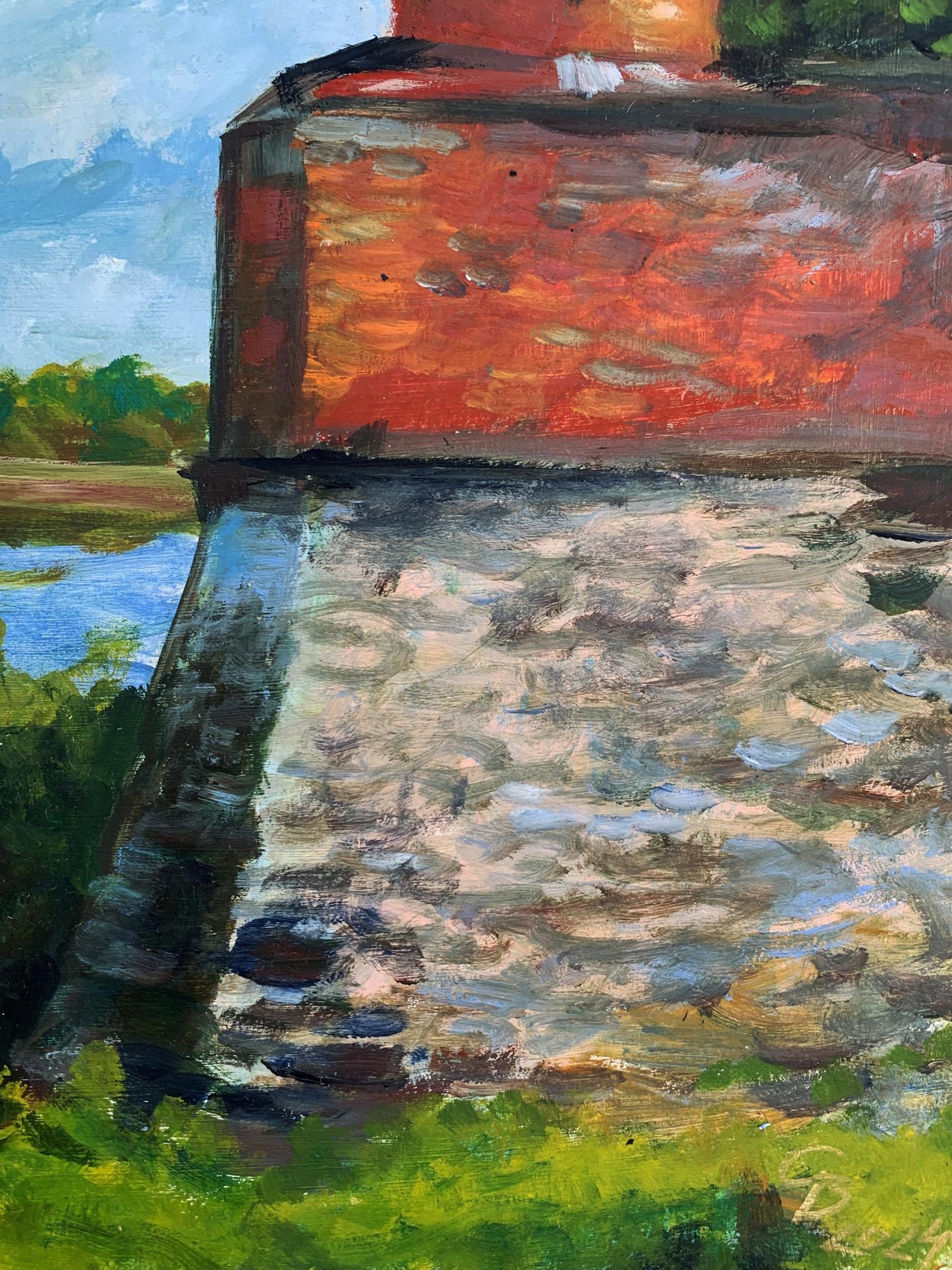Oil painting View from the castle Valentina Simashchuk