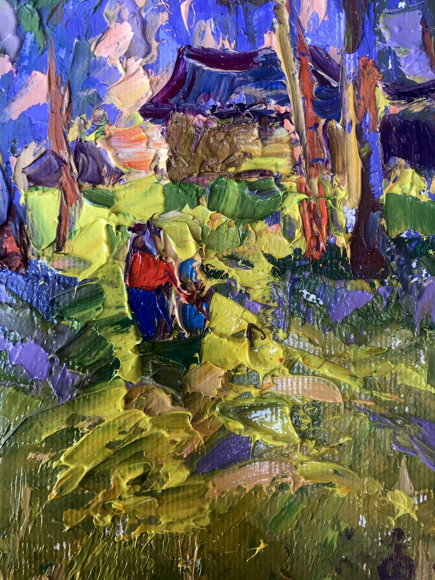 Oil Painting Summer Nature Landscape