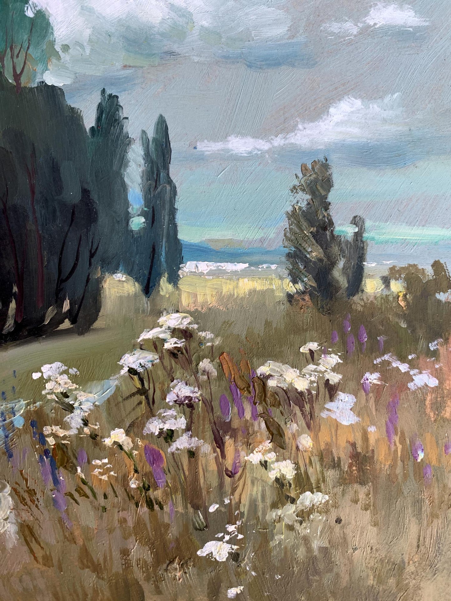 OIl painting Flower field Yuriy Suprunchuk