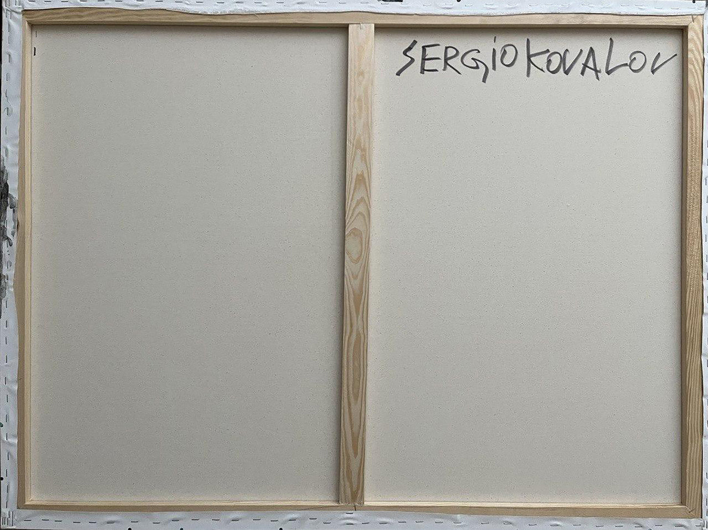 Acrylic painting expressionism nude Serhiy Kovalev Backdrop of the painting