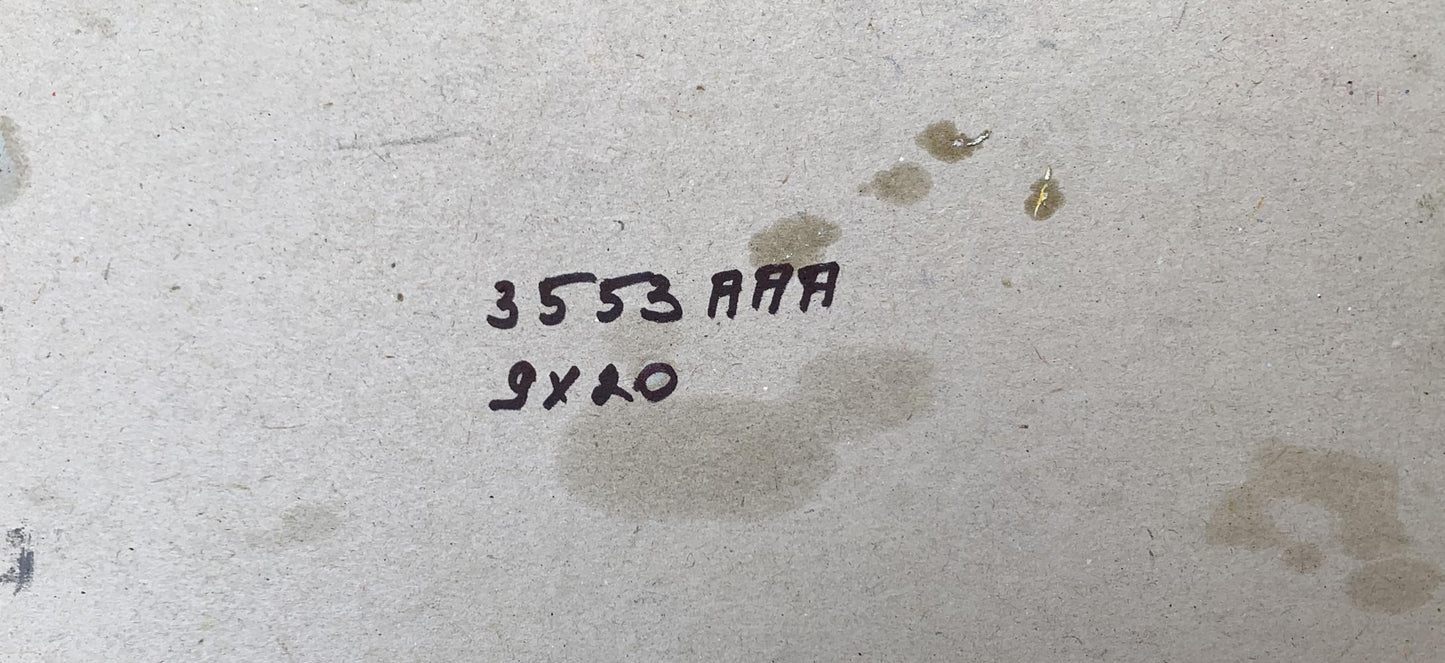 Oil painting Road in the winter forest Leonid Maistrenko