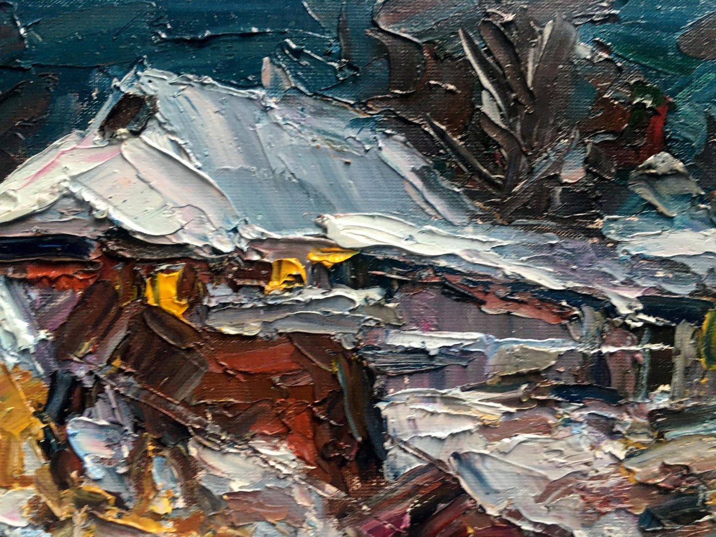 Oil painting evening
