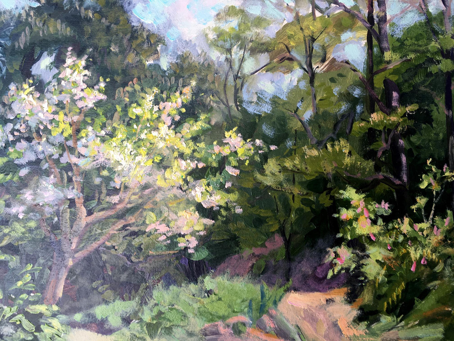 Oil painting In March Batrakov Vladimir Grigorievich
