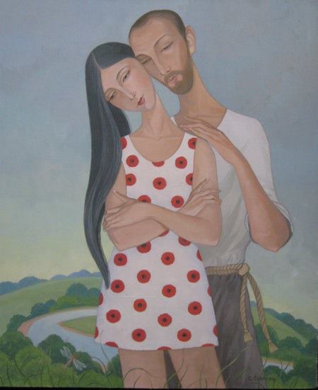 Oil Painting A Moment in Family Time buy