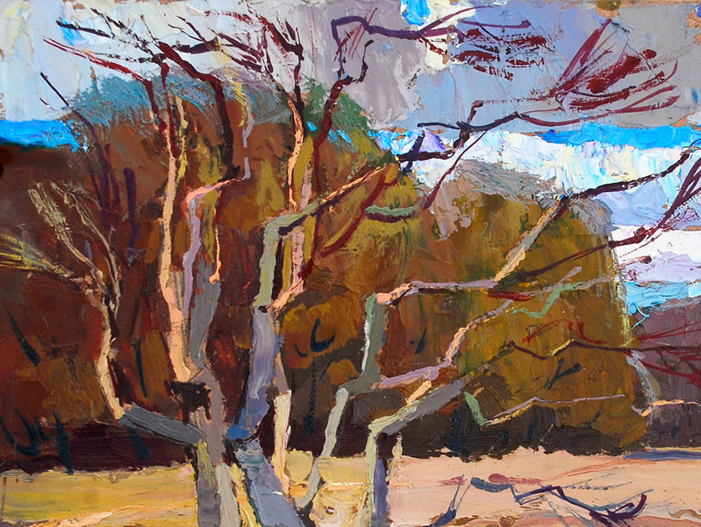 Oil painting Autumn Egor Shvachunov